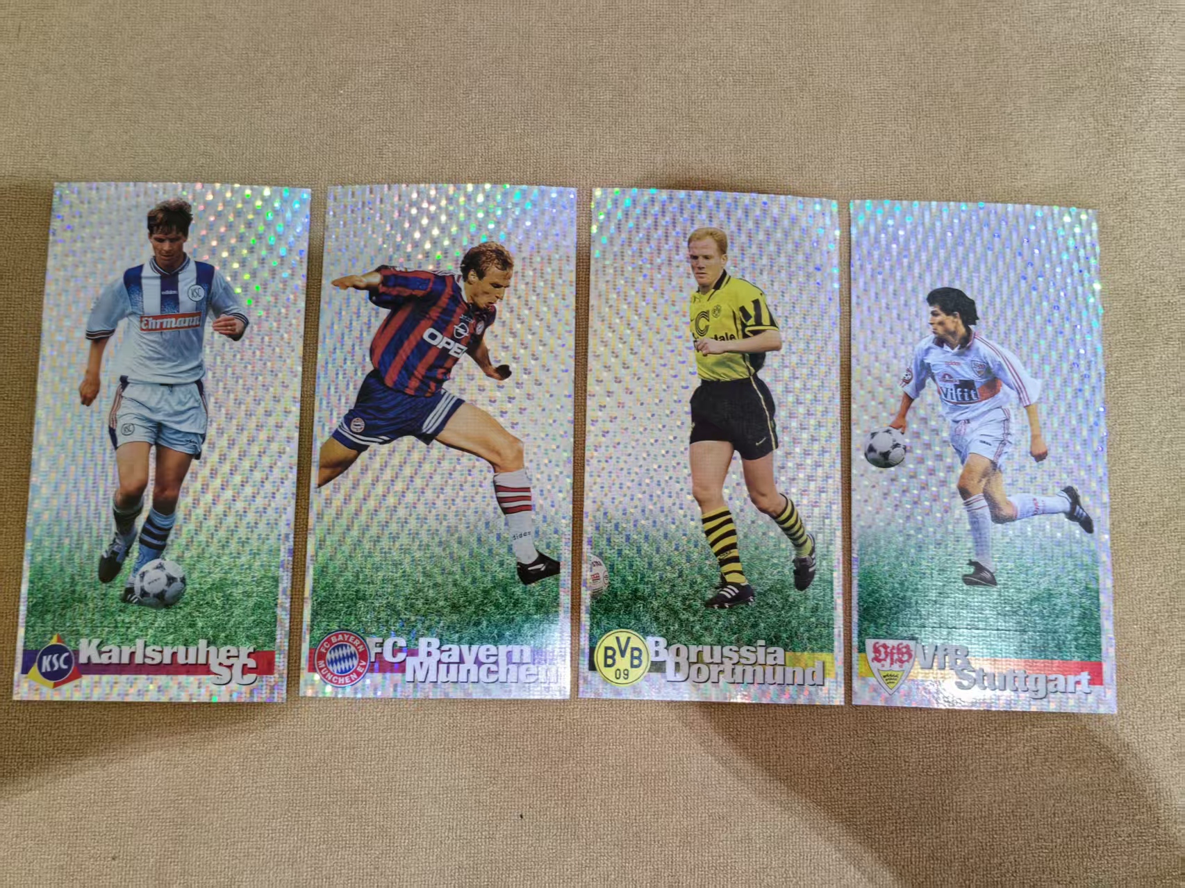 Panini 1997 德甲 champion 贴纸 马特乌斯 萨默尔 巴拉科夫 塔纳特 闪贴 大尺寸 拜仁 多特蒙德 斯图加特 卡尔斯鲁厄 传奇名宿 市面罕见 ebay有价