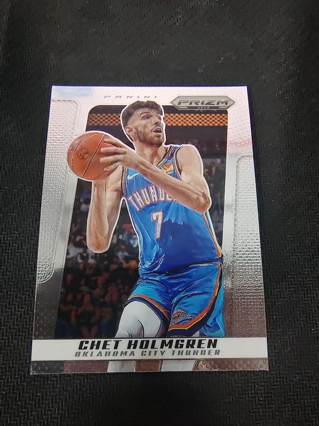 【可合并,不累计】2024-25 PANINI Prizm Deca chet holmgren 复刻 雷霆 切特 霍姆格伦 PZ 划痕 边角瑕疵 #132