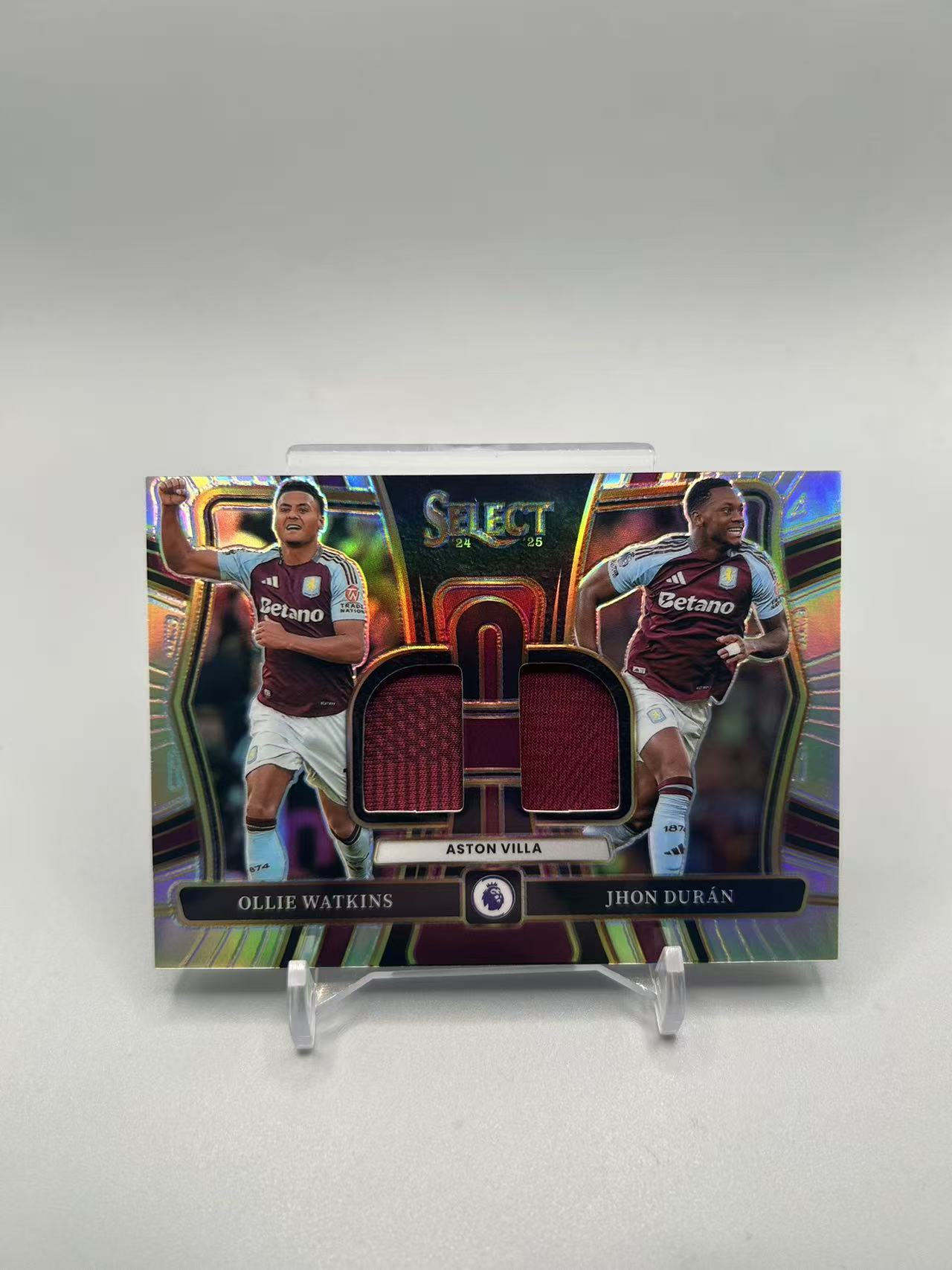 2024-25 Panini Select Ollie Watkins 【灰灰代拍】英超 se 沃特金斯 杜兰 阿斯顿维拉 双窗 球衣 物料 切割 银折 随无