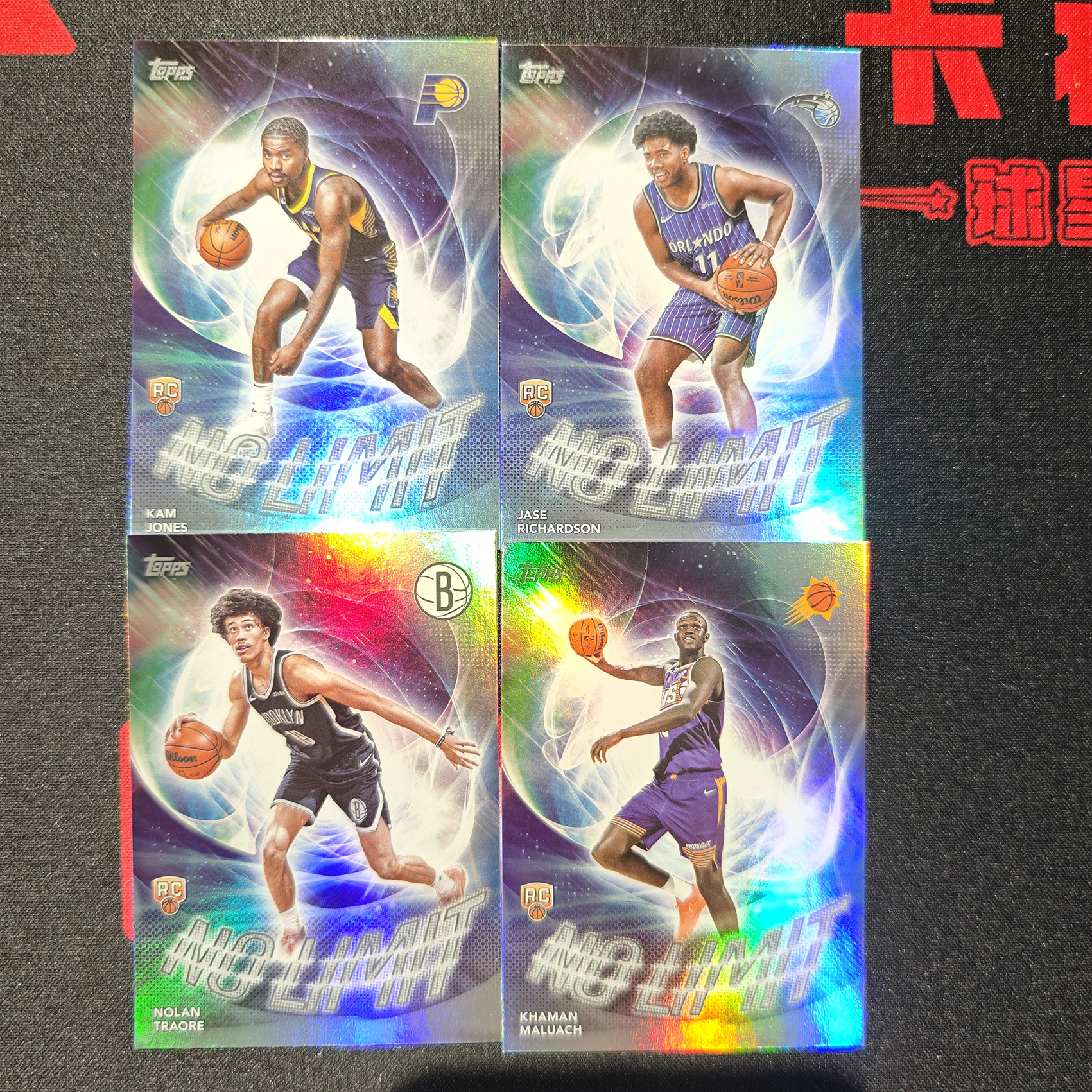 2025-26 topps flagship 新秀 RC 马鲁阿奇 等 折射 特卡 4张 打包 lot 【立抖2