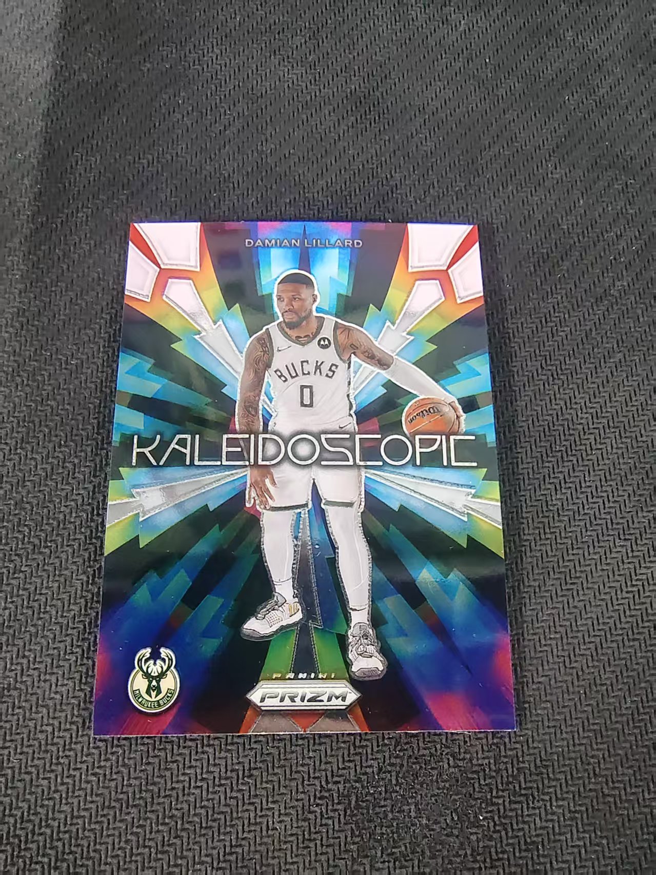 【可合并,不累计】2023-24 Panini Prizm Damian Lillard 雄鹿 达米安 利拉德 表哥 万花筒特卡 PZ 划痕 边角微瑕 介意勿拍 #10