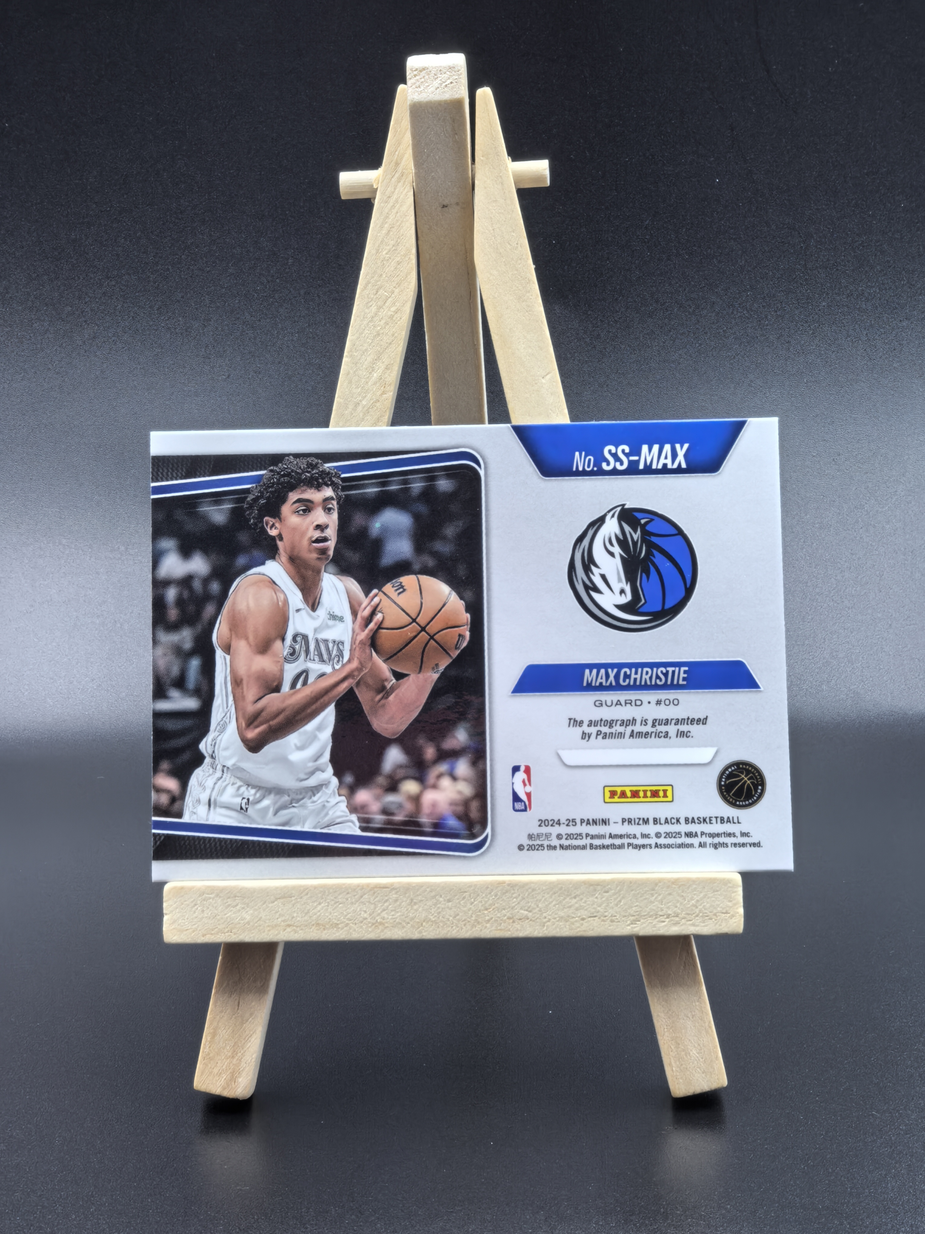 2024-25 Panini Prizm Max Christie 达拉斯独行侠 克里斯蒂 超新星 未来可期 SS签 签字 签名 卡品如图(cy)