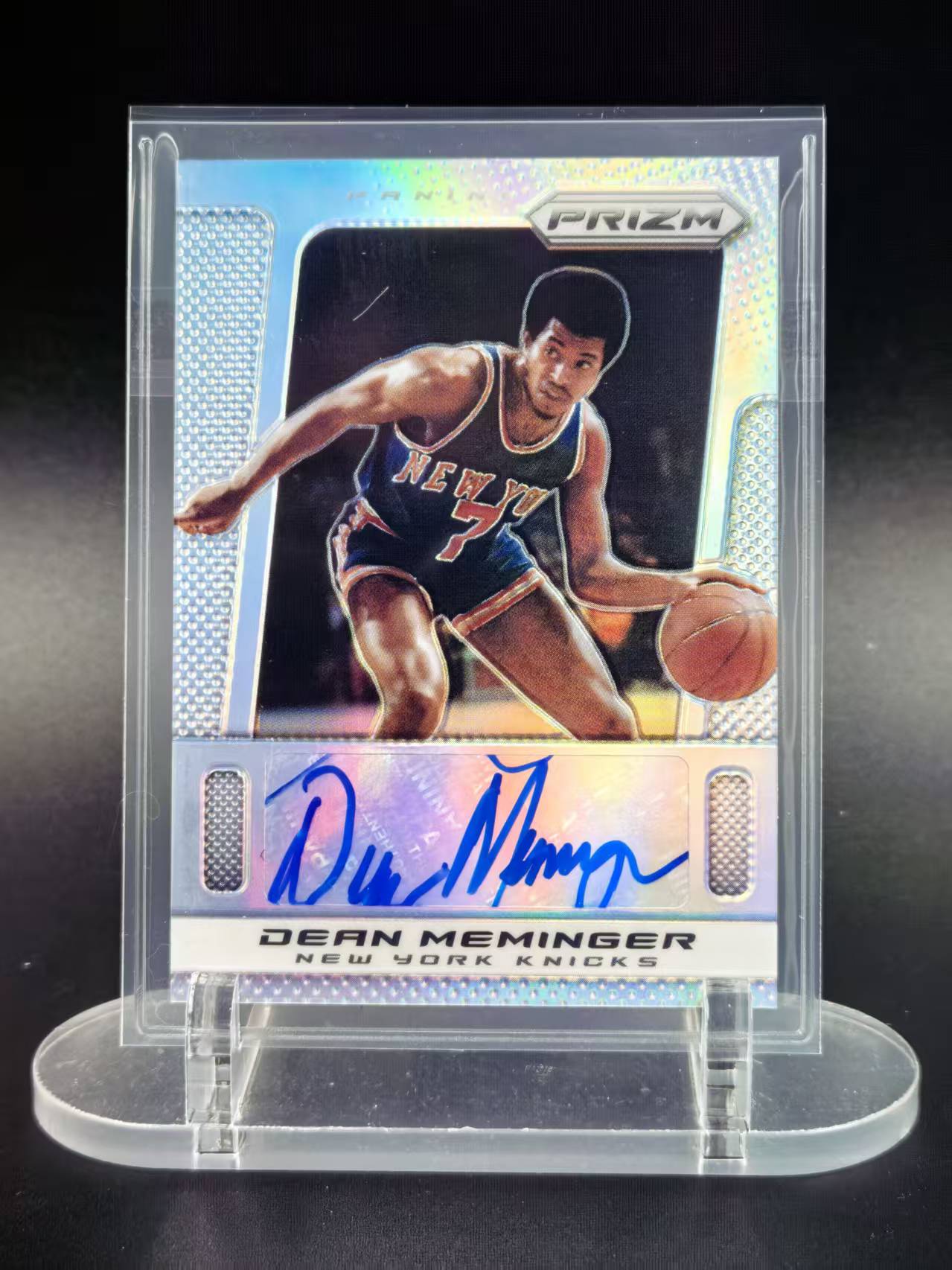 2013-14 Panini Prizm Dean Meminger #124 迪恩 梅明格 尼克斯名宿 银折签字 19/25编
