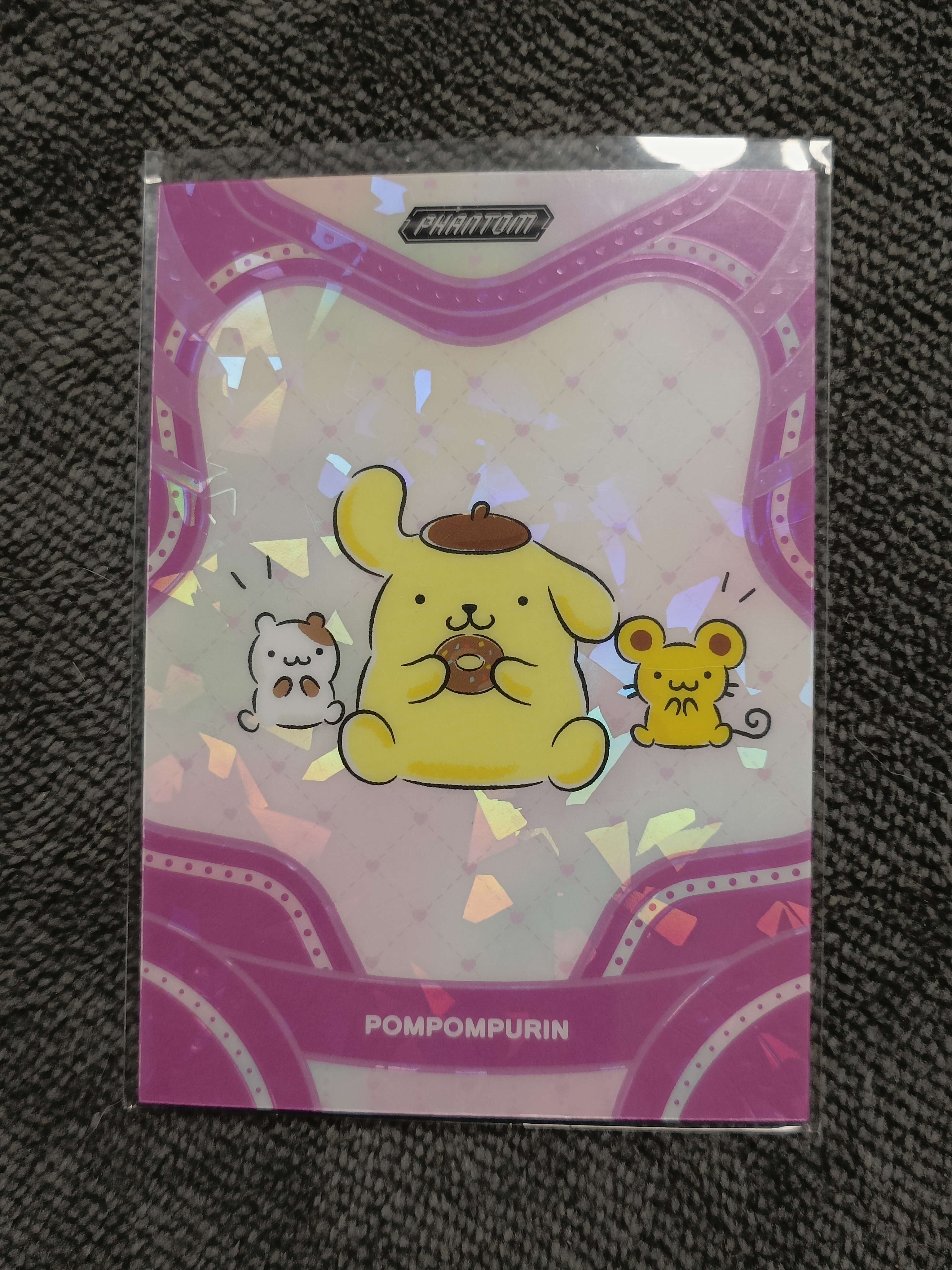 2023 Kakawow PHANTOM 三丽鸥家族系列收藏卡 POMPOMPURIN 布丁狗 【谦谦拍卖】PSA-IPU-33 紫折 098/115编 秋鹿