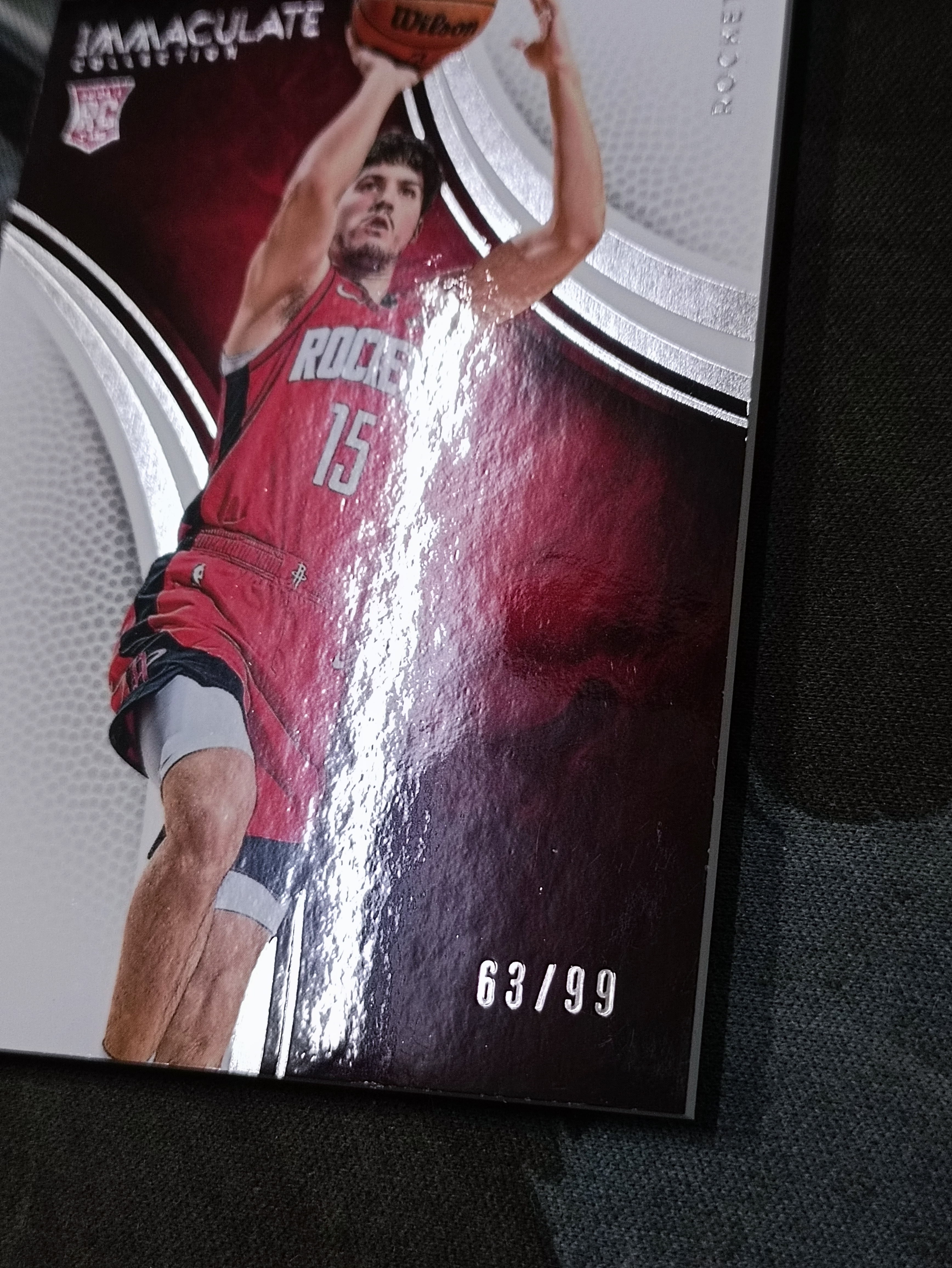 2024-25 Panini Immaculate Reed Sheppard RC 里德谢泼德 新秀 限量63/99编 爱咪咪 Base 火箭#16(品见大图小瑕)《苏州卡通》J【HB】