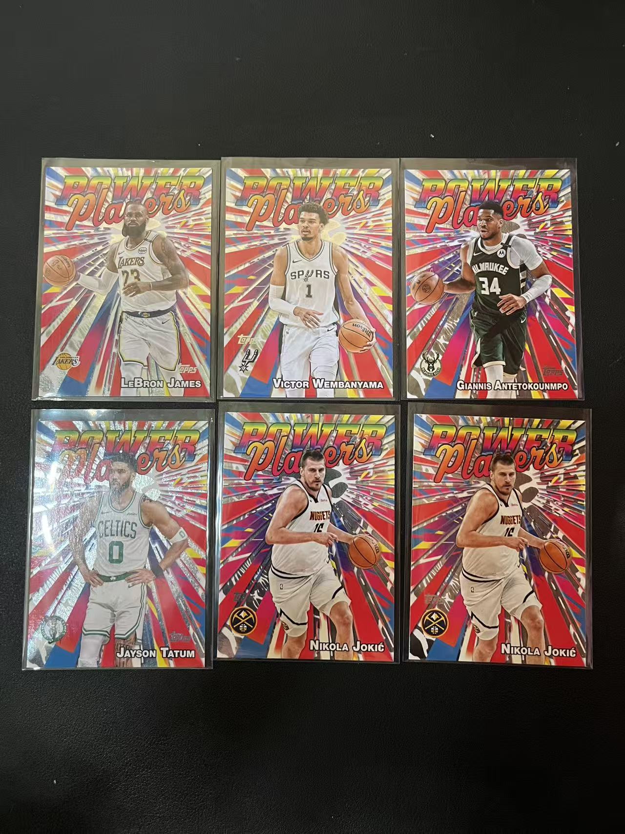 2025 Topps Flagship LeBron James 勒布朗 詹姆斯 文班亚马 字母歌 塔图姆 约基奇 超巨系列 Power Players 特卡 6张 卡品如图 龙龙龙