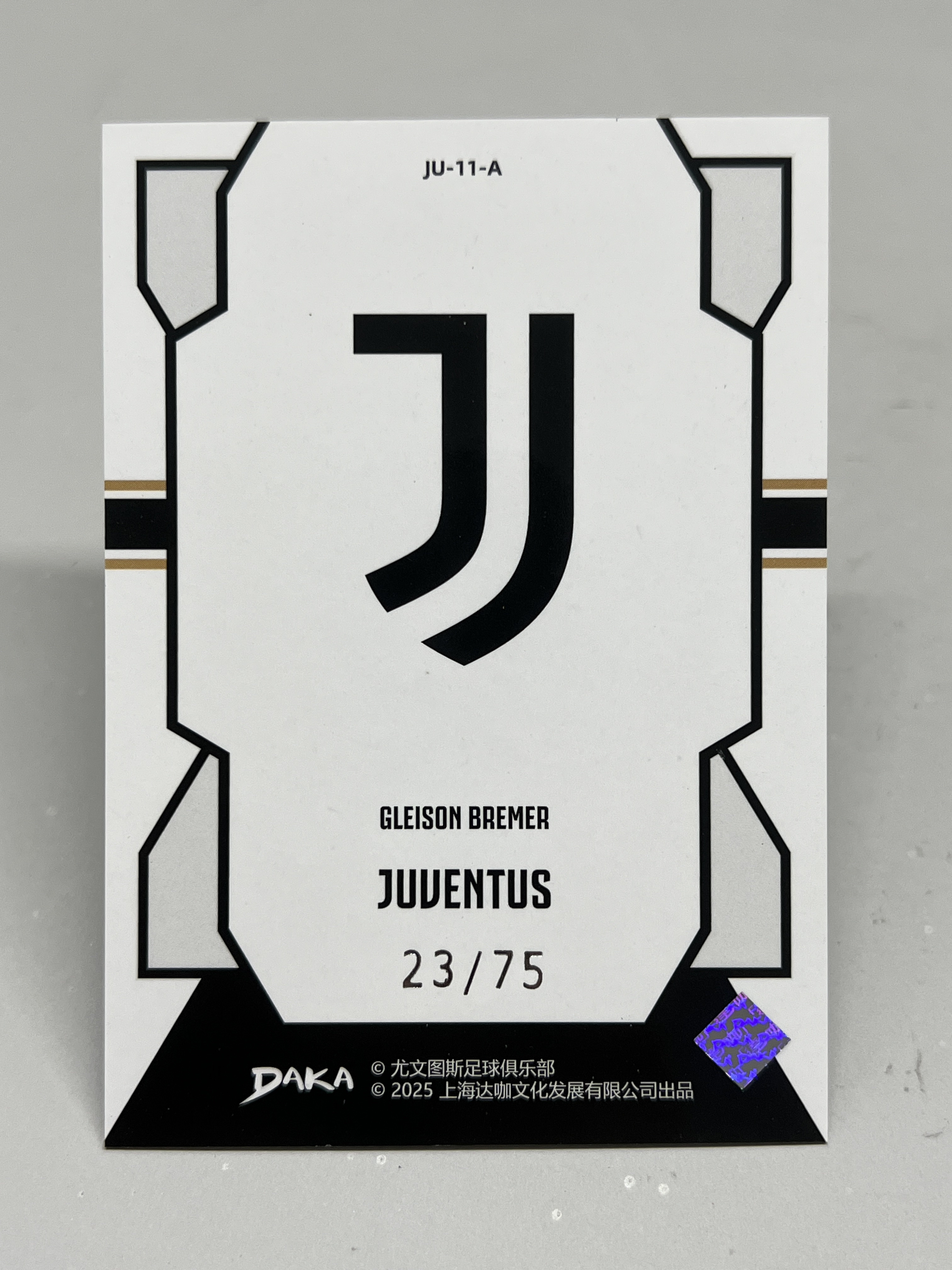 2025 DAKA Gleison Bremer【挂机拍卖】达咖文化 意甲 格莱松・布雷默 23/75 粉变形虫 尤文图斯 卡品如图 收藏 凑套