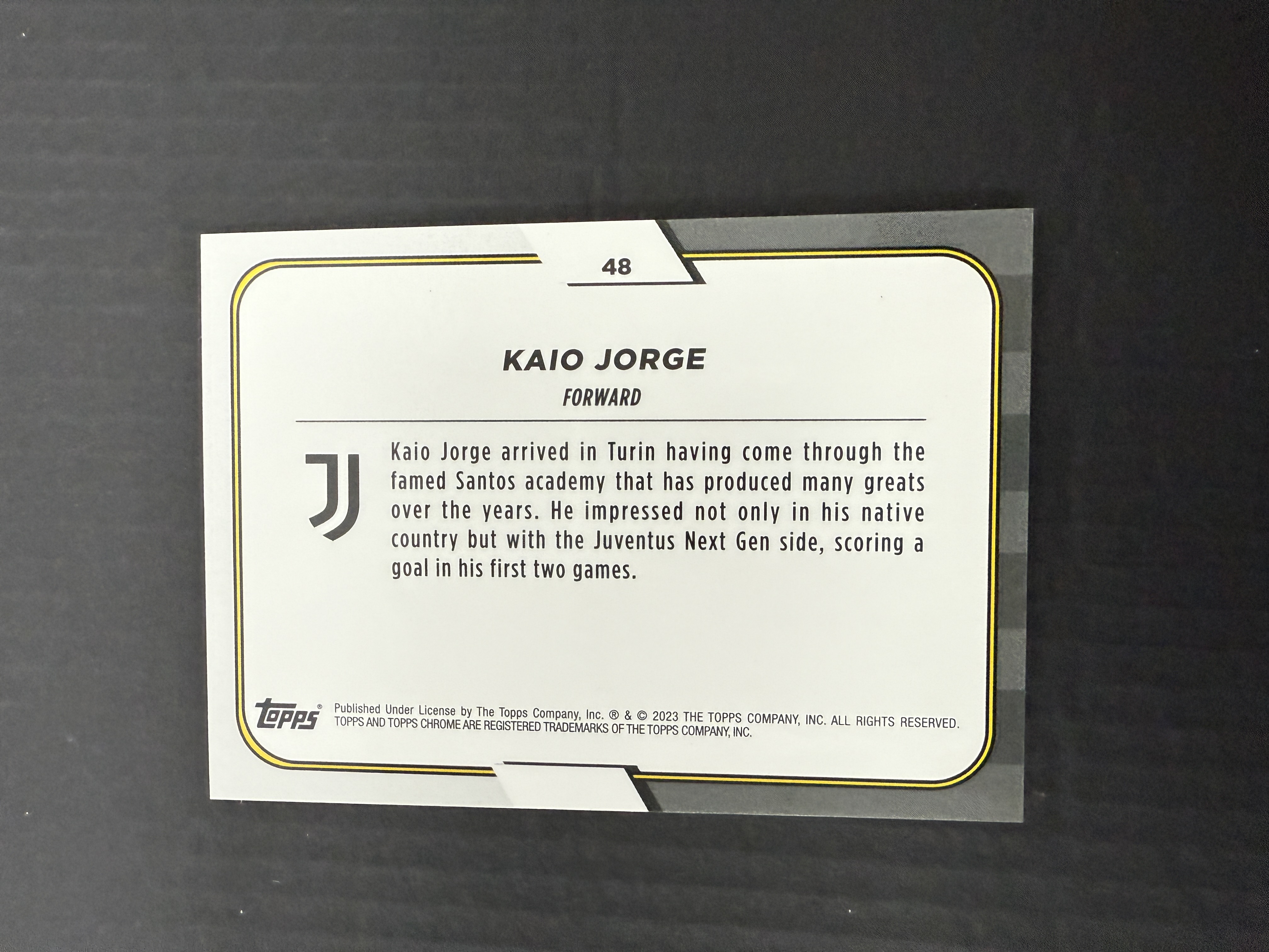 【GOAT山羊拍卖】D哥 2023-24赛季 topps chrome尤文图斯队盒系列 乔治 粉折 /125 尤文图斯 品相如图
