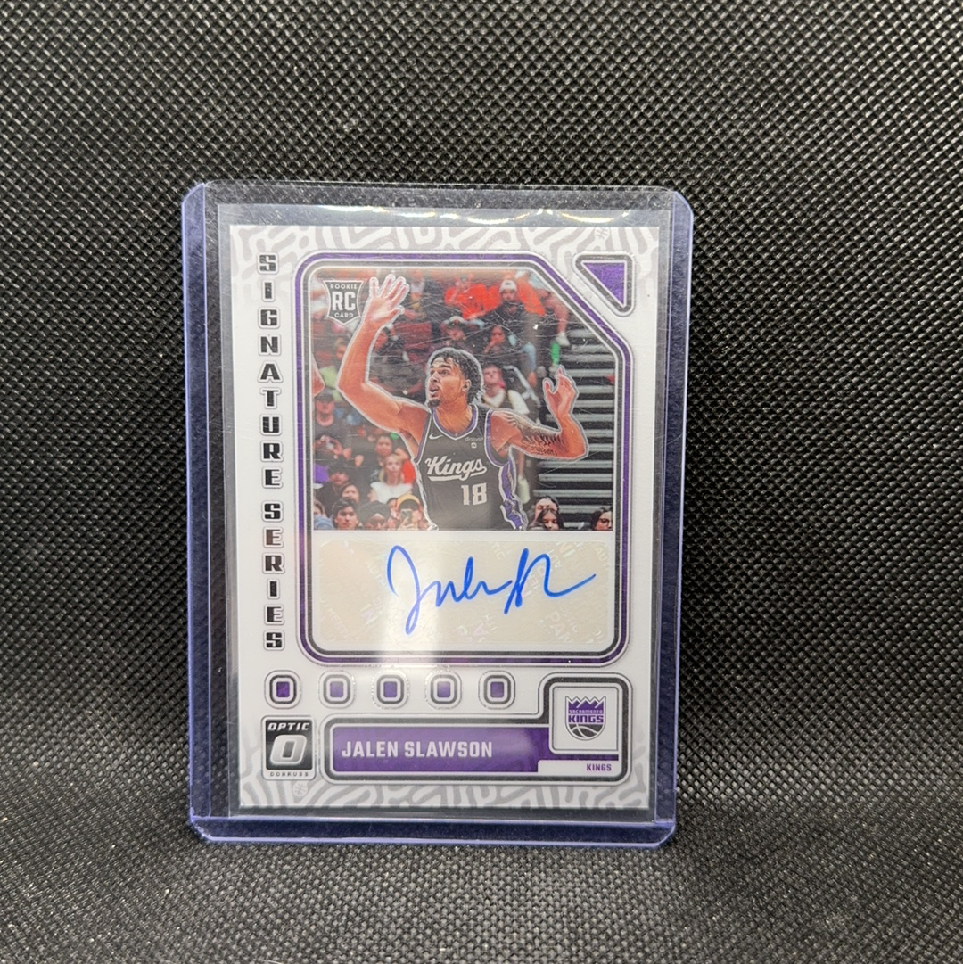 【Roseee代卖】2023-24 Panini Donruss Optic Jalen Slawson 杜蕾斯 杰伦 斯劳森 RC 新秀 签字 SS签 折射 国王 kkk
