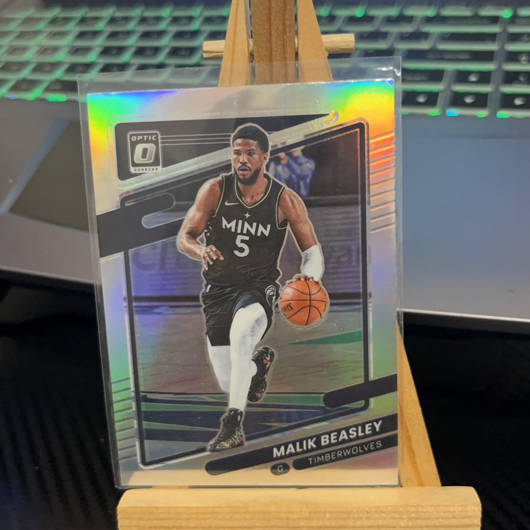 2021-22 Panini Donruss Malik Beasley 马里克 森林狼 折射 银折 杜蕾斯 optic op 卡品如图 凑图必备 值得收藏!