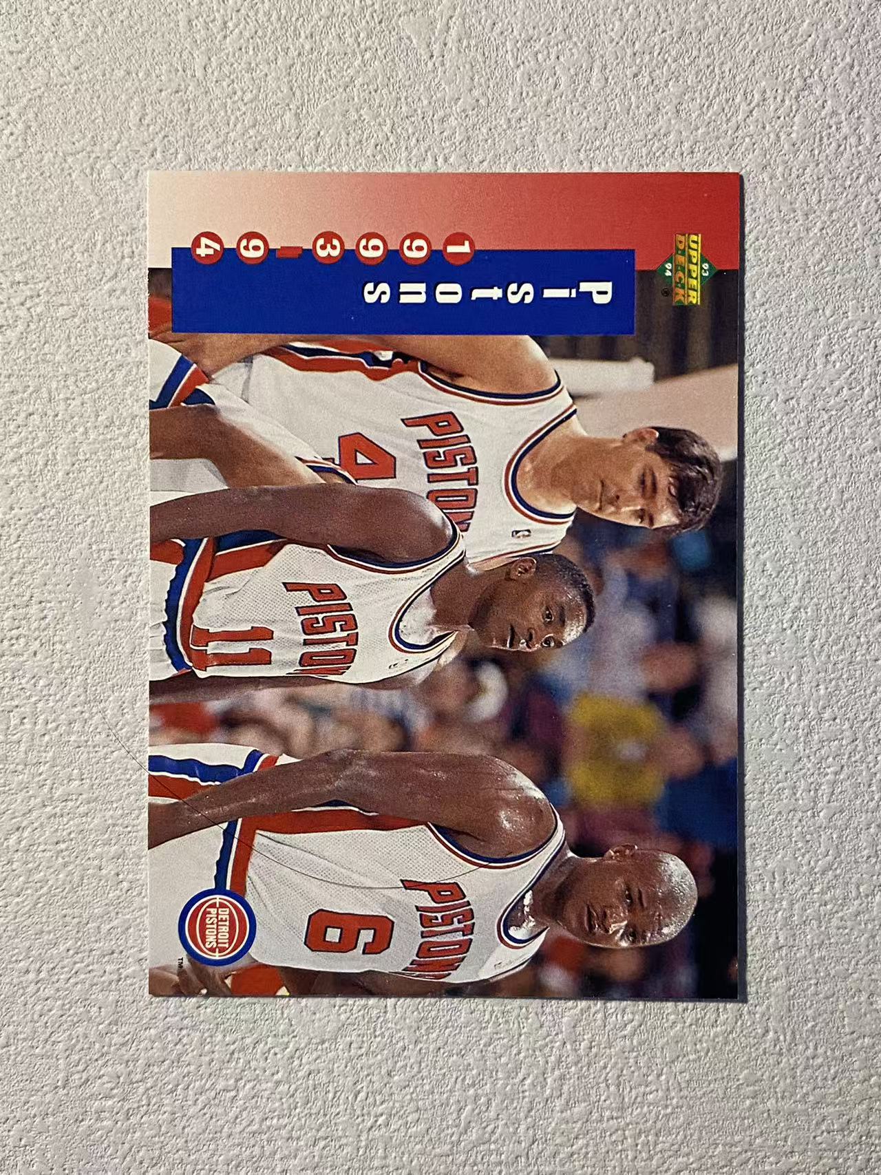 1993 Upper Deck Collector's Choice Detroit Pistons ud 球队特卡 活塞队 稀有老特 凑套 收藏必备