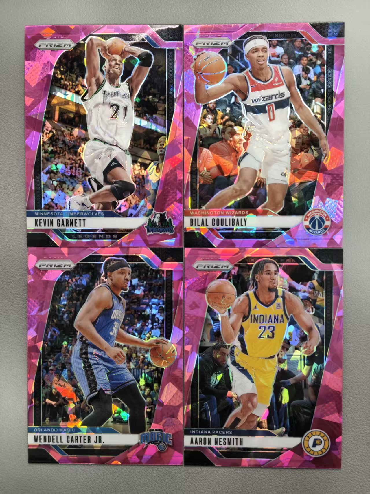 【阿泽代卖】2024-25 Panini Prizm Pz 狼王 加内特 库利巴利 小温德尔卡特 阿隆内史密斯 4张好人lot 折射 粉碎冰 选图巨帅 卡品如图 介意勿拍-tall