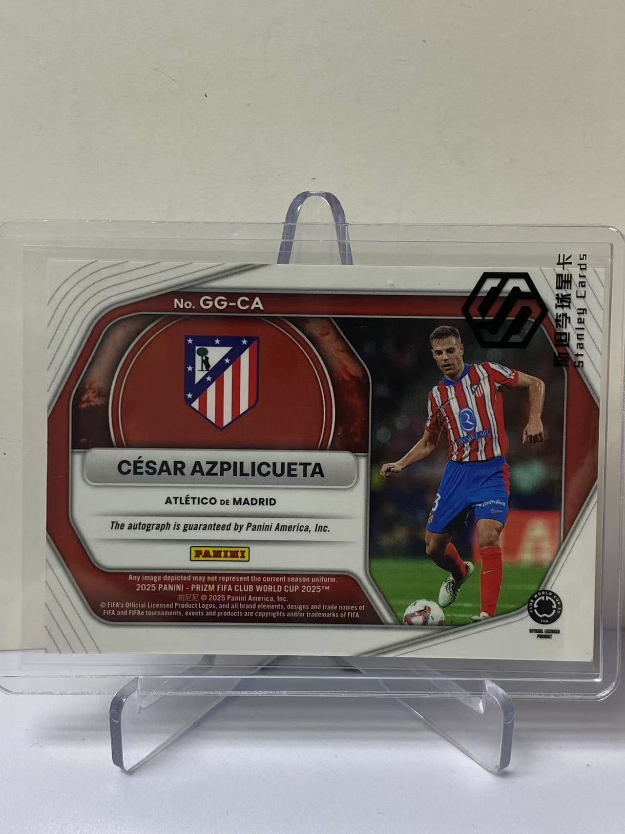 2025 Panini Prizm CÉSAR AZPILICUETA 世俱杯PZ 马德里竞技 阿斯皮利奎塔 签字 Global 特卡 全球签 墨迹如图 收藏必备 卡品如图 9527