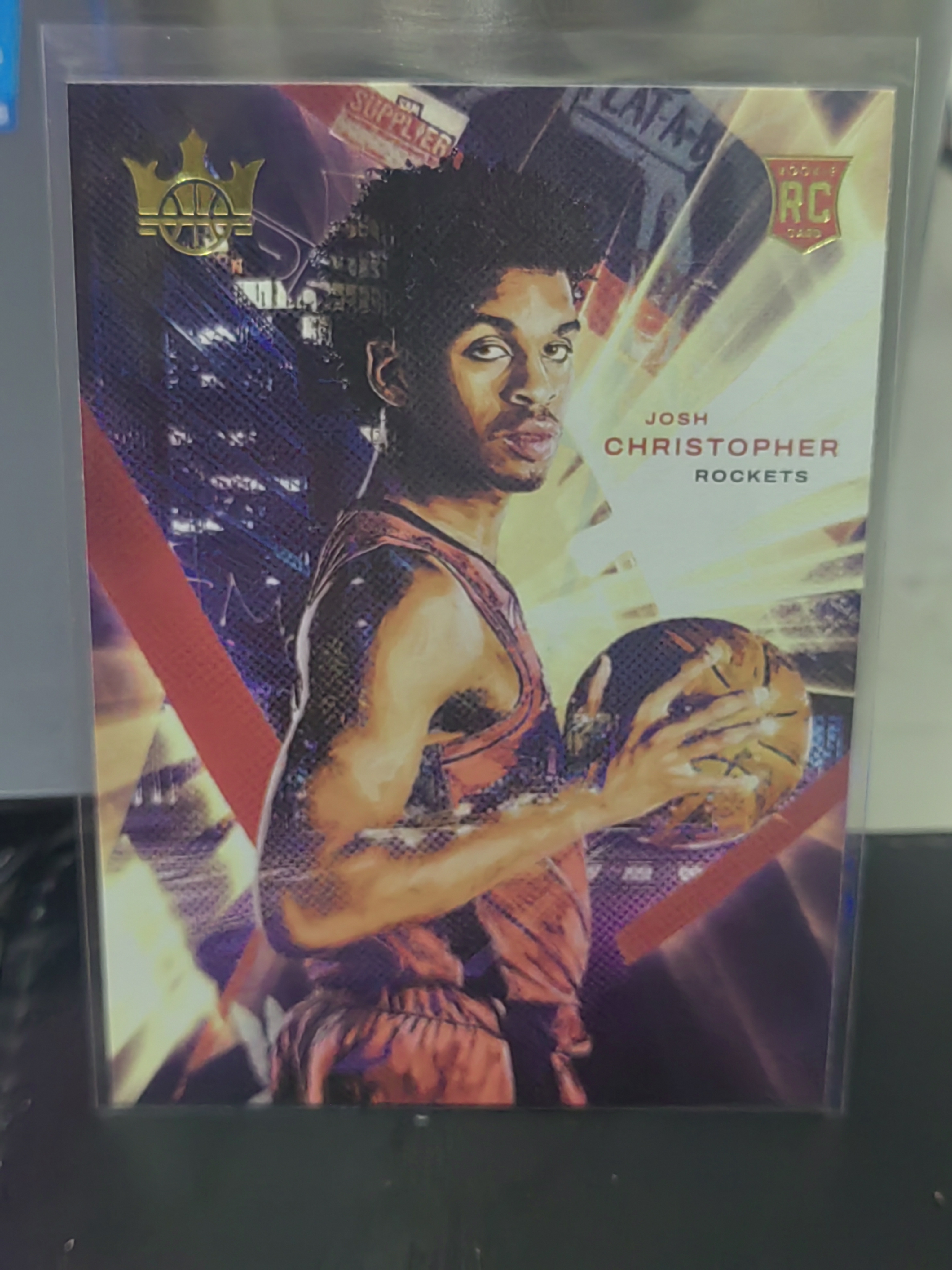 2021-22 Panini Court Kings Josh Christopher RC 油画 约什克里斯托弗 新秀 火箭 篮 白边白角 不保卡品 卡品如图