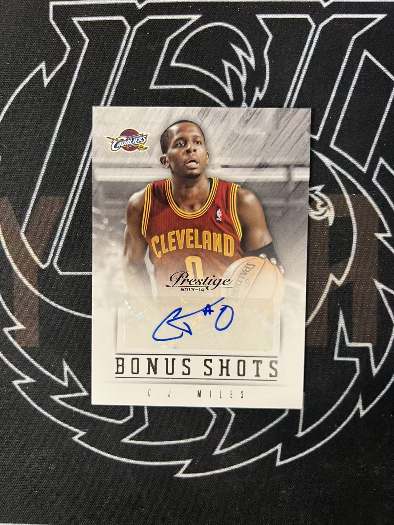 2013-14 Panini Prestige C.J. Miles 【UTF球星卡】fr3 CJ 迈尔斯 荣耀 签字 骑士后卫 通行卡品