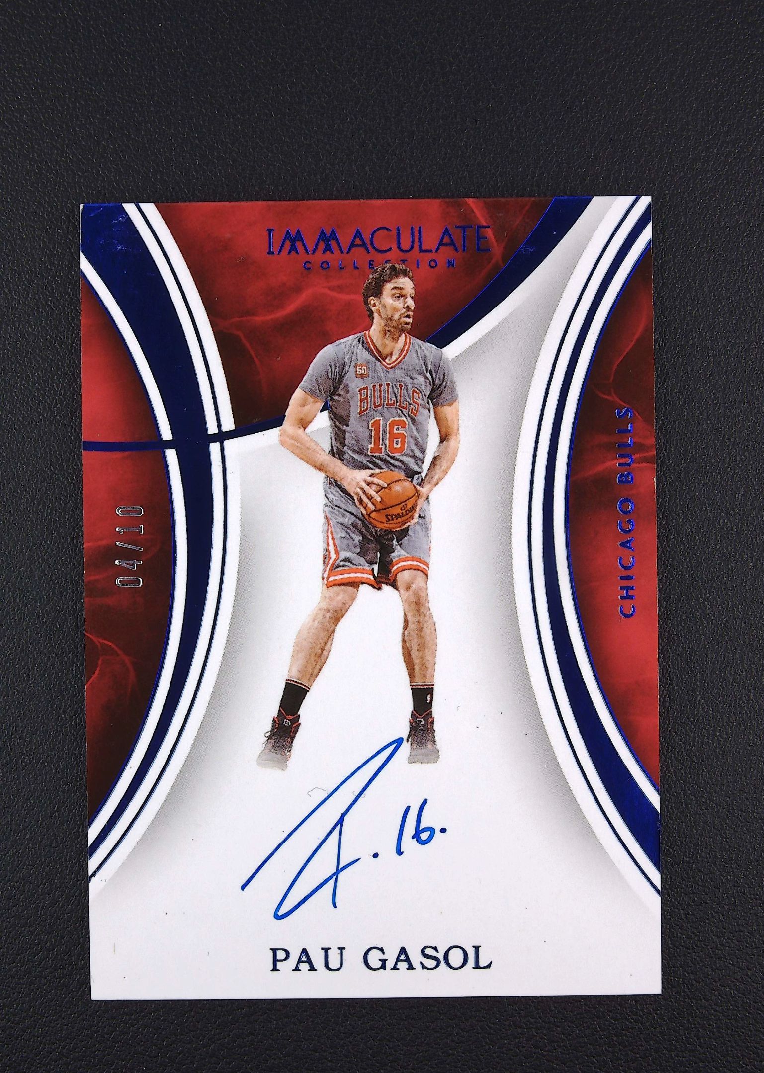 【古都代卖0手续费高额预付】 2015-16 Immacuulate 公牛 Pau Gasol 保罗 加索尔 卡签 签字 10编 品相如图 选图帅气 实卡好看 凑套收藏必备 老男孩主理人