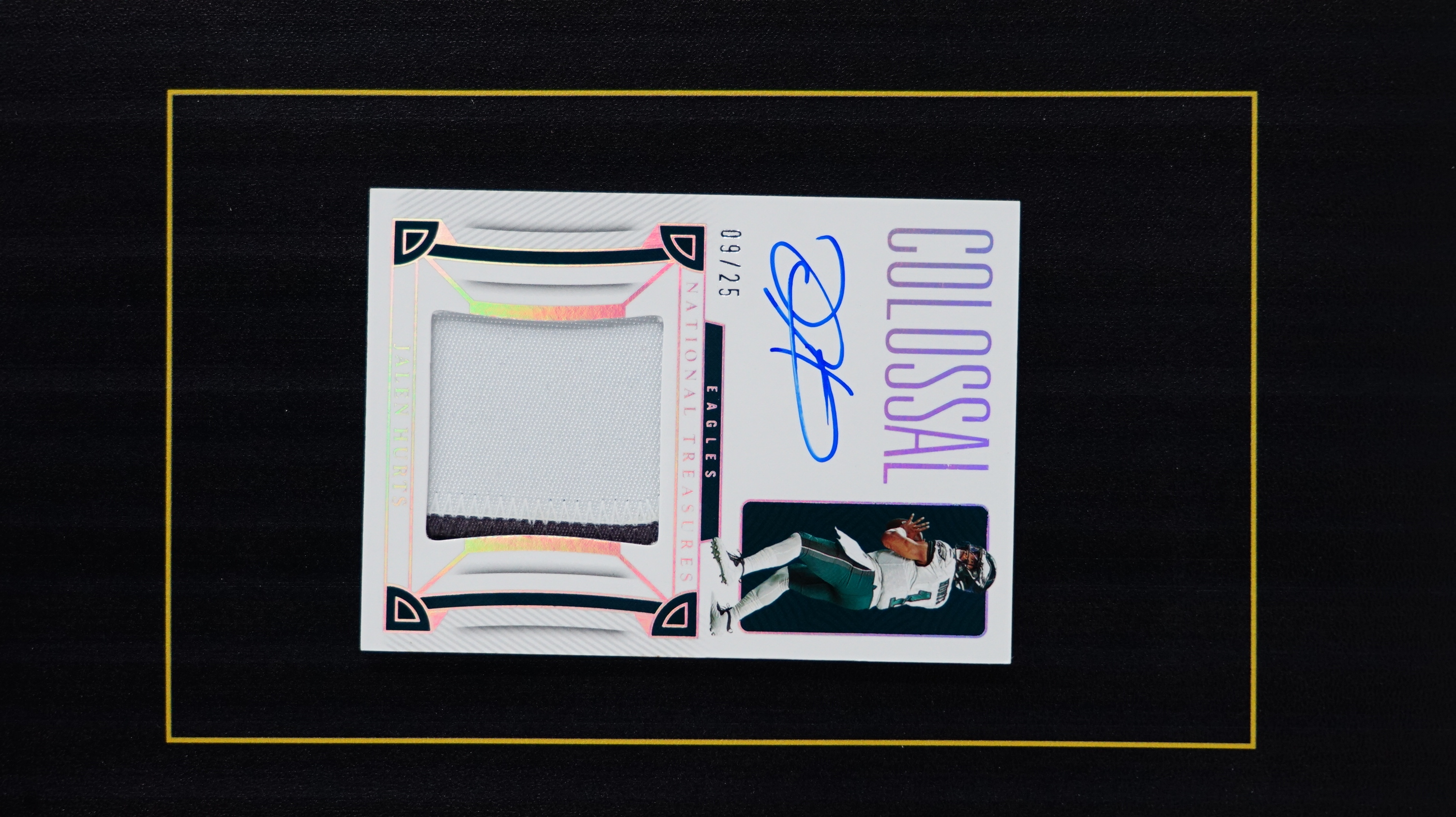 2022 Panini National Treasures Jalen Hurts 国宝 费城老鹰 杰伦 赫茨 25编 银平行 闪版 patch 签字 卡签 PA【DD小胖】1【超新星代卖】C