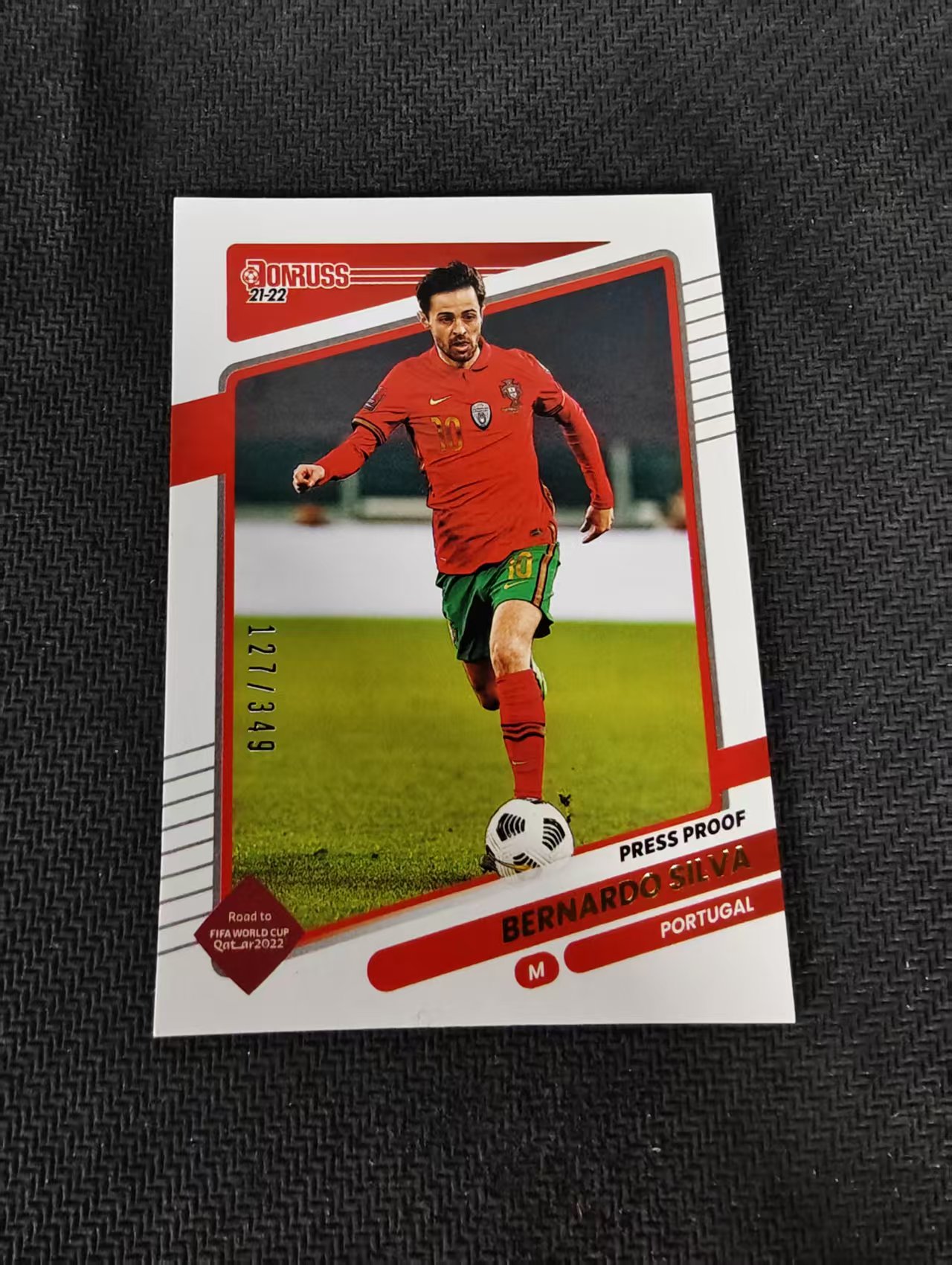 【可合并,不累计】2021-22 Topps Donruss Bernardo Silva B席 贝尔纳多 席尔瓦 葡萄牙 杜蕾斯 349编 边角瑕疵