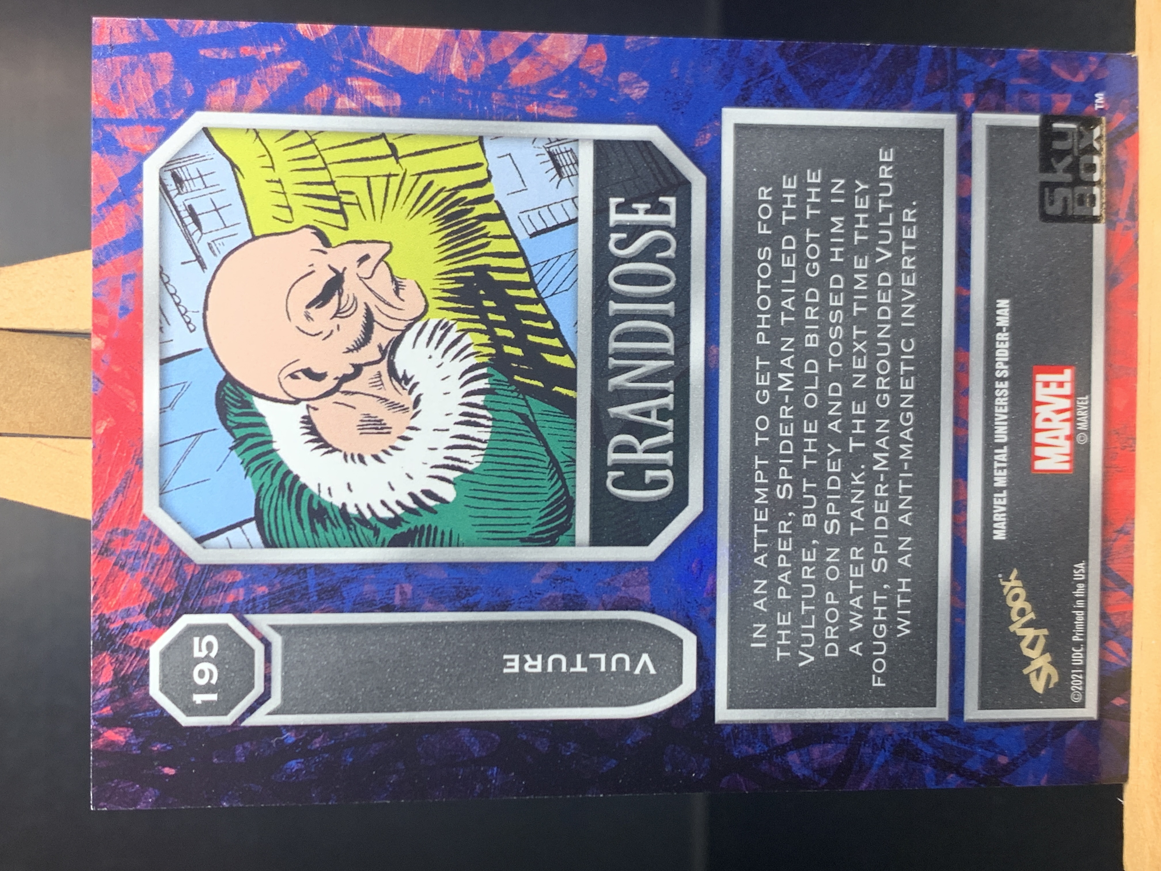 (S7)2021 SKYBOX Marvel 漫威 折射 秃鹫 实卡好看 收藏凑套必备 卡品如图 !!!