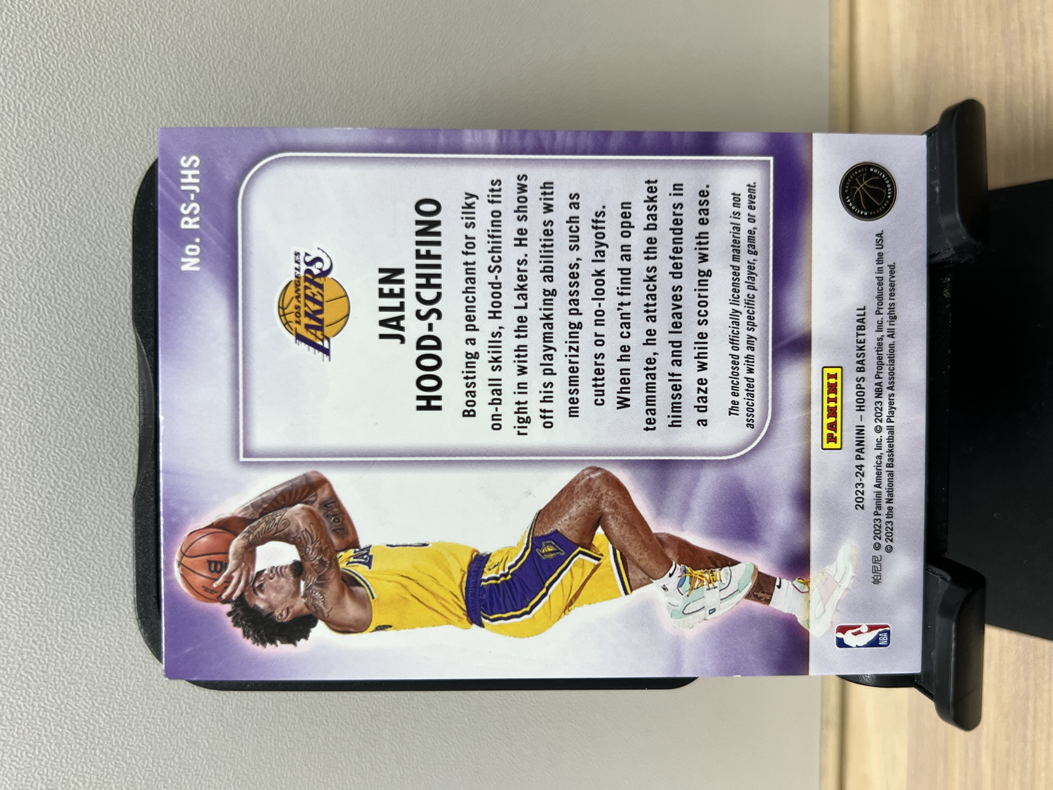 2023-24 Panini NBA Hoops Jalen Hood Schifino 杰伦 胡德席菲诺 洛杉矶湖人 物料