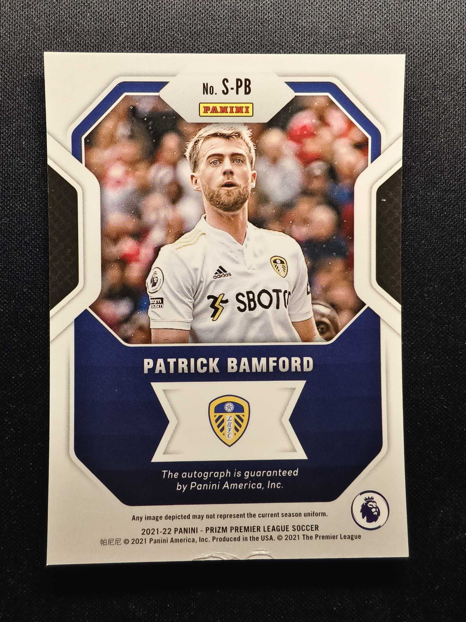 2021-22 Panini Prizm Patrick Bamford 英超pz 利兹联 班福德 签字 base签 卡品如图 专收凑套 人生得E