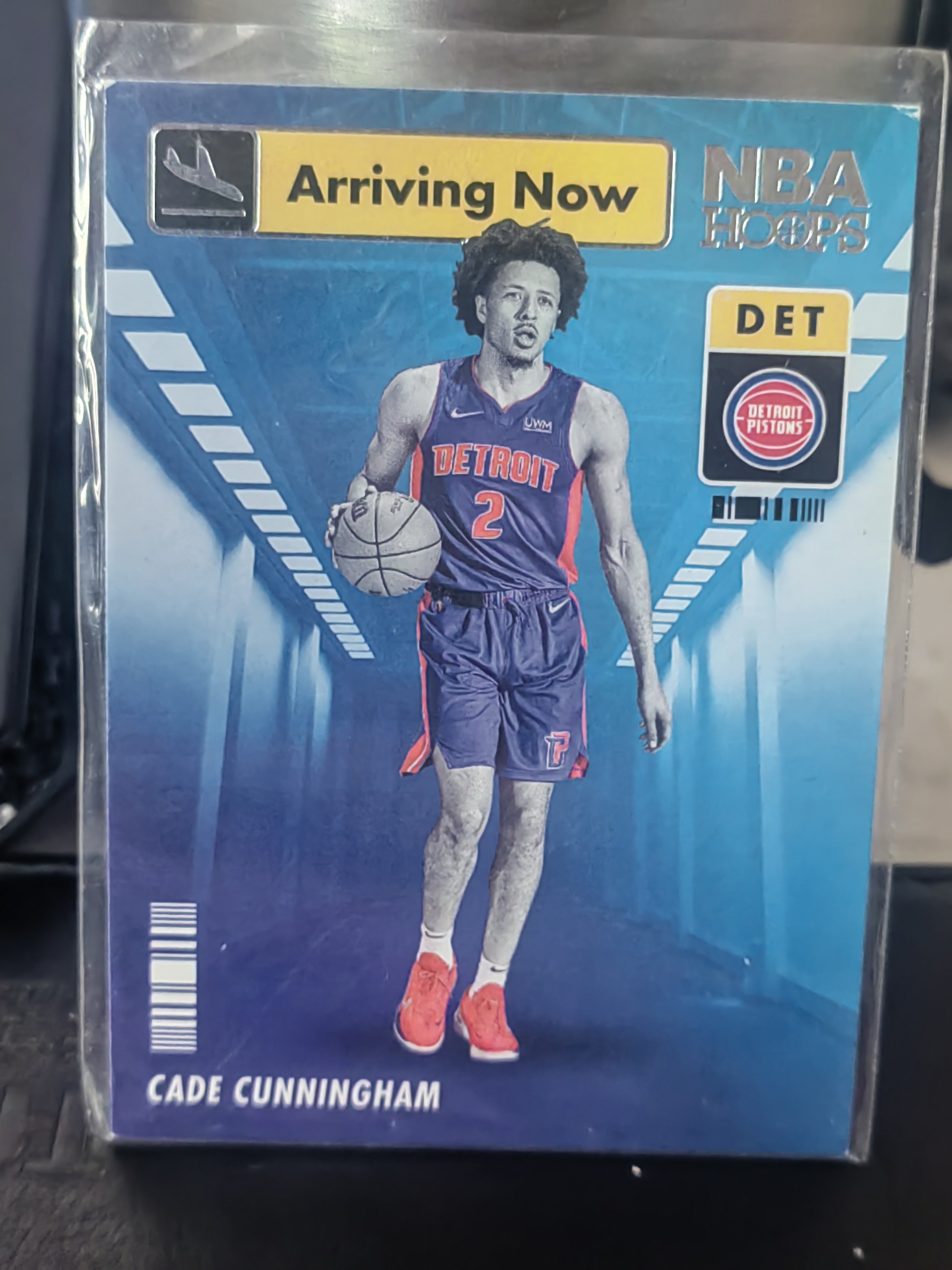 2021-22 Panini Hoops Cade Cunningham Hoops 银标 凯德 康宁汉姆 坎宁安 CC 活塞 机场到达 特卡 篮 白边白角 不保卡品 卡品如图