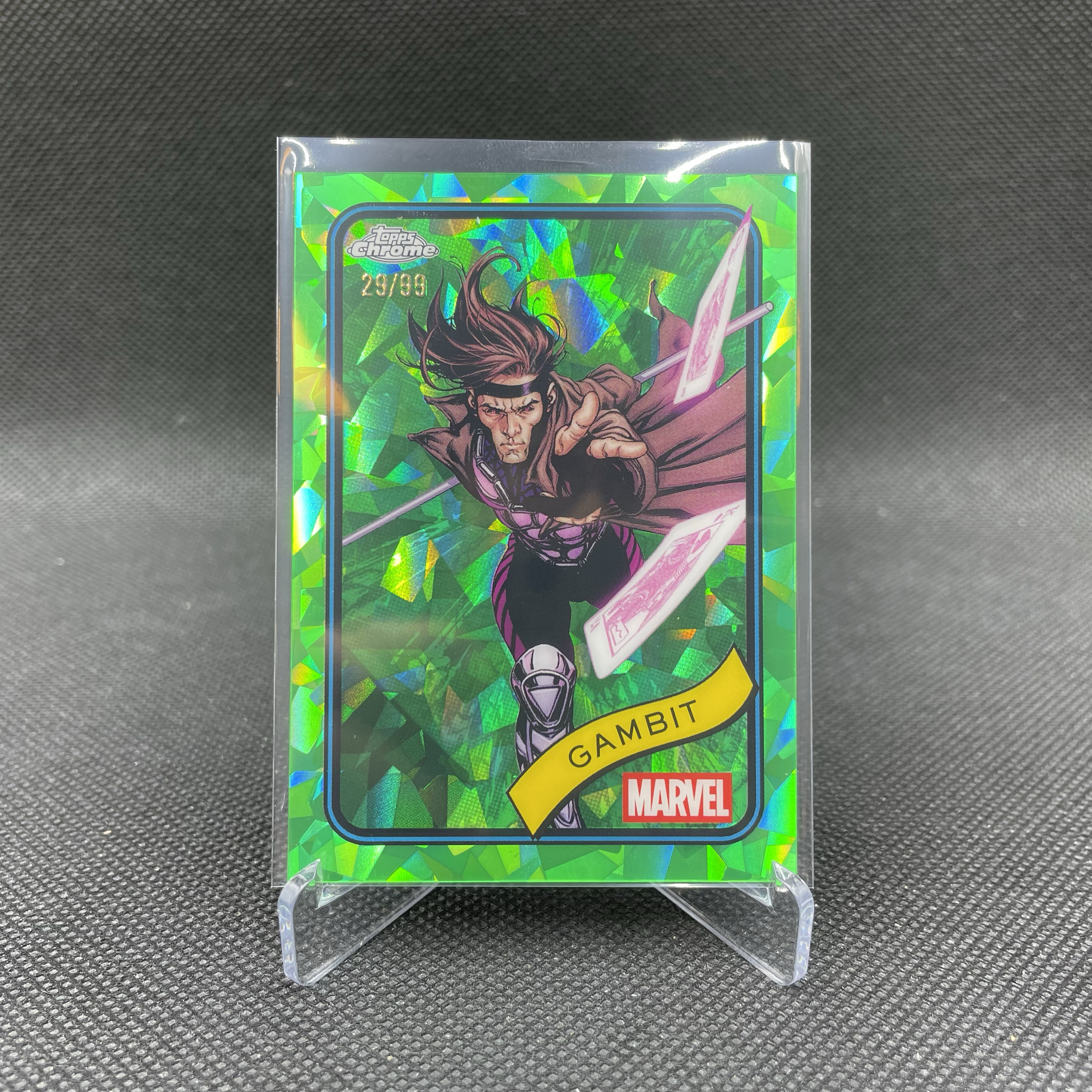 2025 Topps Chrome Gambit 【无界代卖】Marvel(MCU)漫威 牌皇 29/99编 绿折 绿碎冰折 品如图 不累计 wy