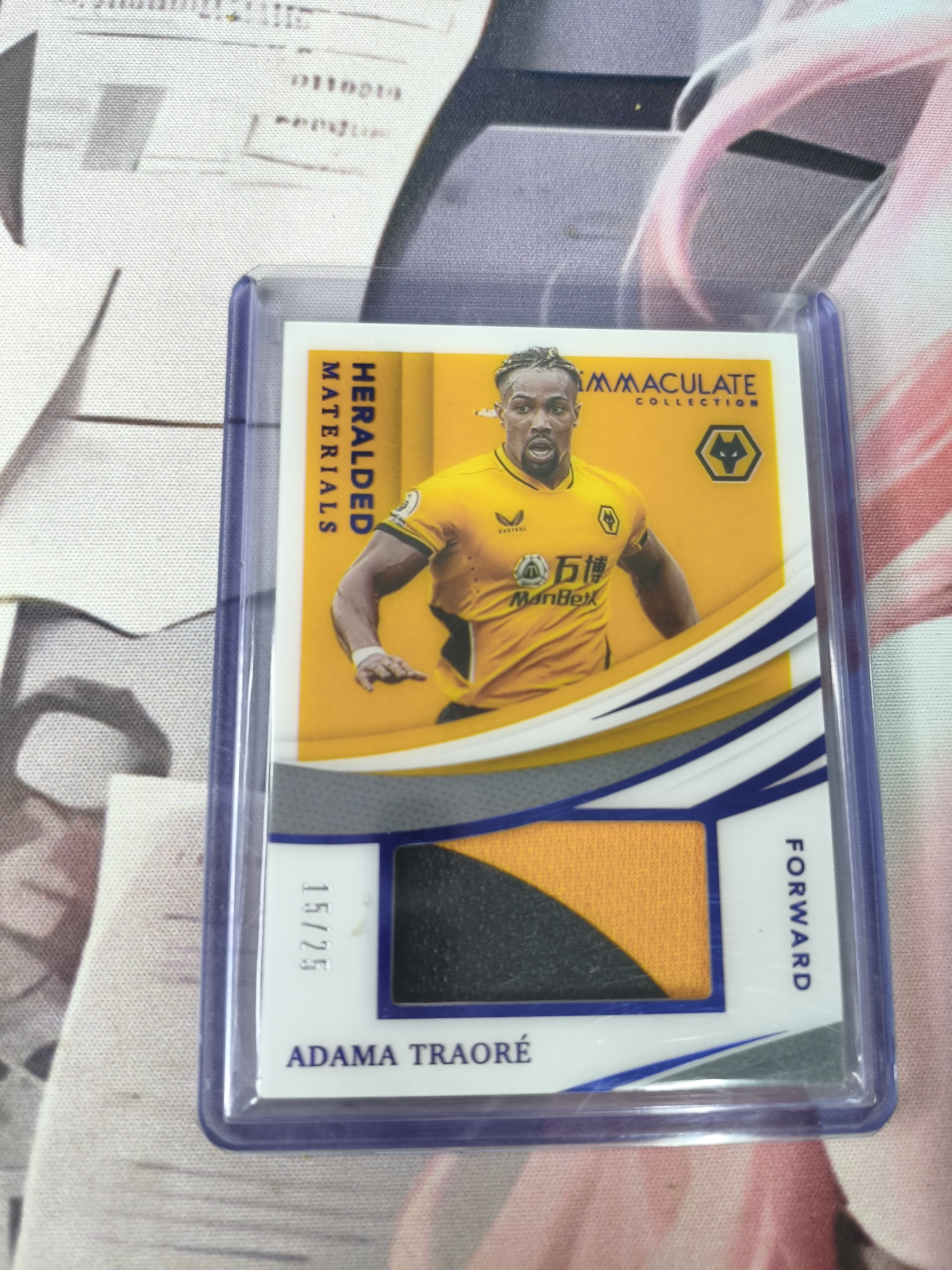 2021 Panini Immaculate Amadou Traoré 狼队 富勒姆 阿达玛特拉奥雷 特劳雷 25编 Patch切割