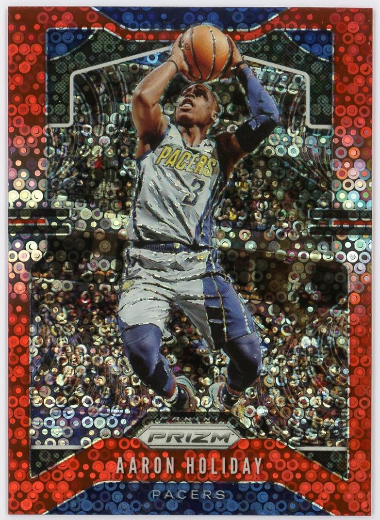 2019-20 Panini Prizm Aaron Holiday 阿隆霍乐迪 pz 125编 红泡泡折 折射 步行者 卡品如图 0MJ9