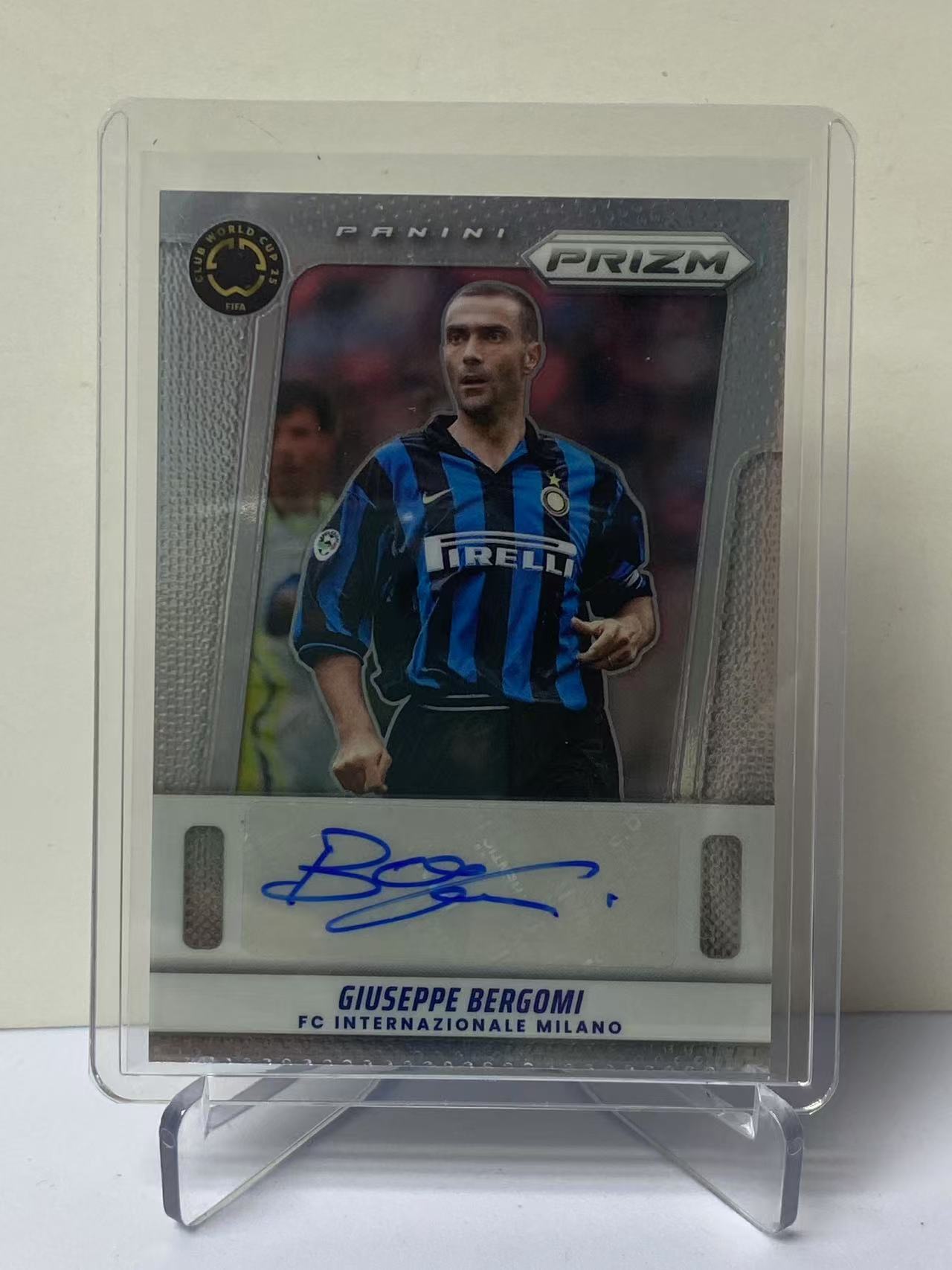 2025 Panini Prizm Giuseppe Bergomi 世俱杯PZ 国际米兰 朱塞佩 贝尔戈米 意大利 签字 墨迹如图 收藏必备 卡品如图 9527