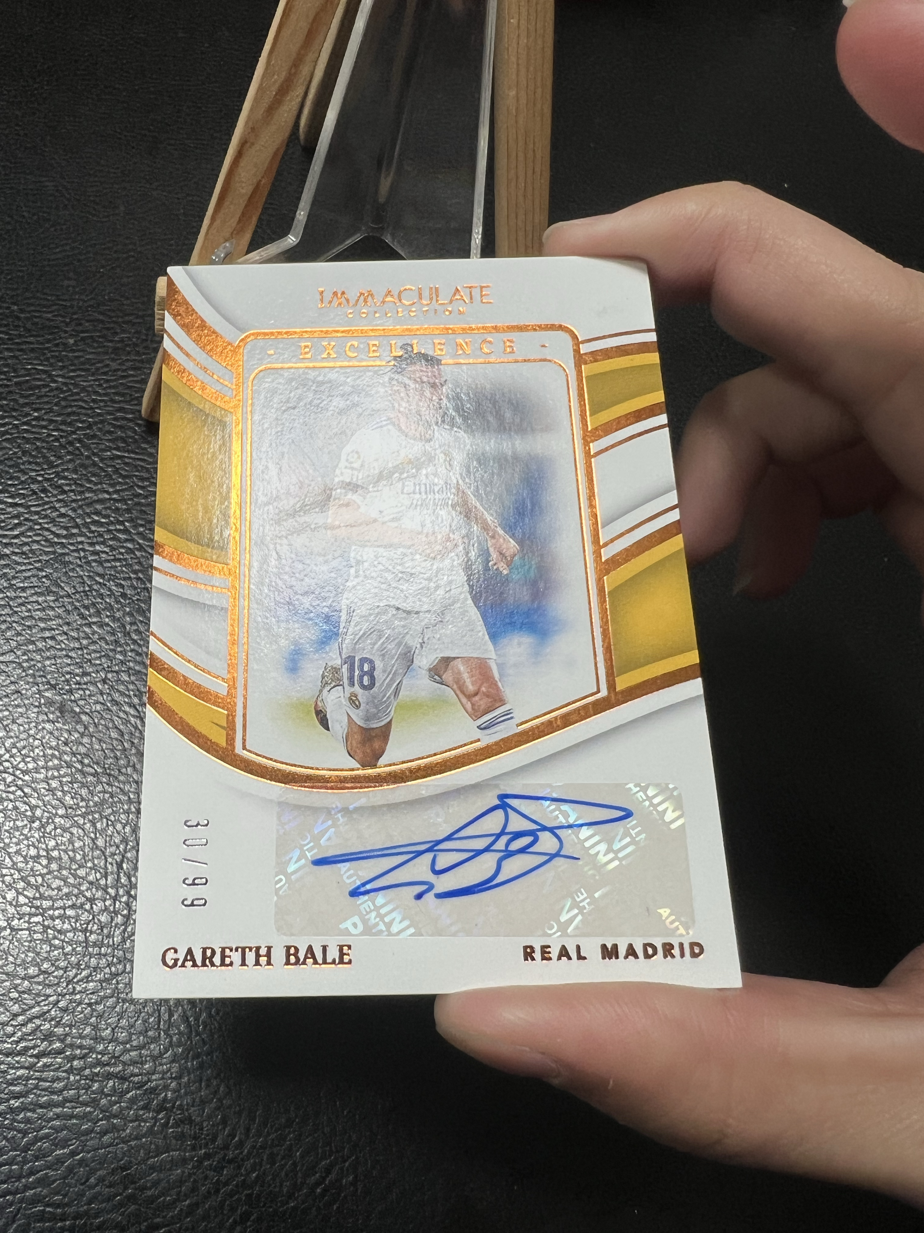 【SY代卖0497马萧萧-可累积-瑕疵看图】2023-24 Panini Immaculate Gareth Bale 皇马 加雷斯 贝尔 签字 99编