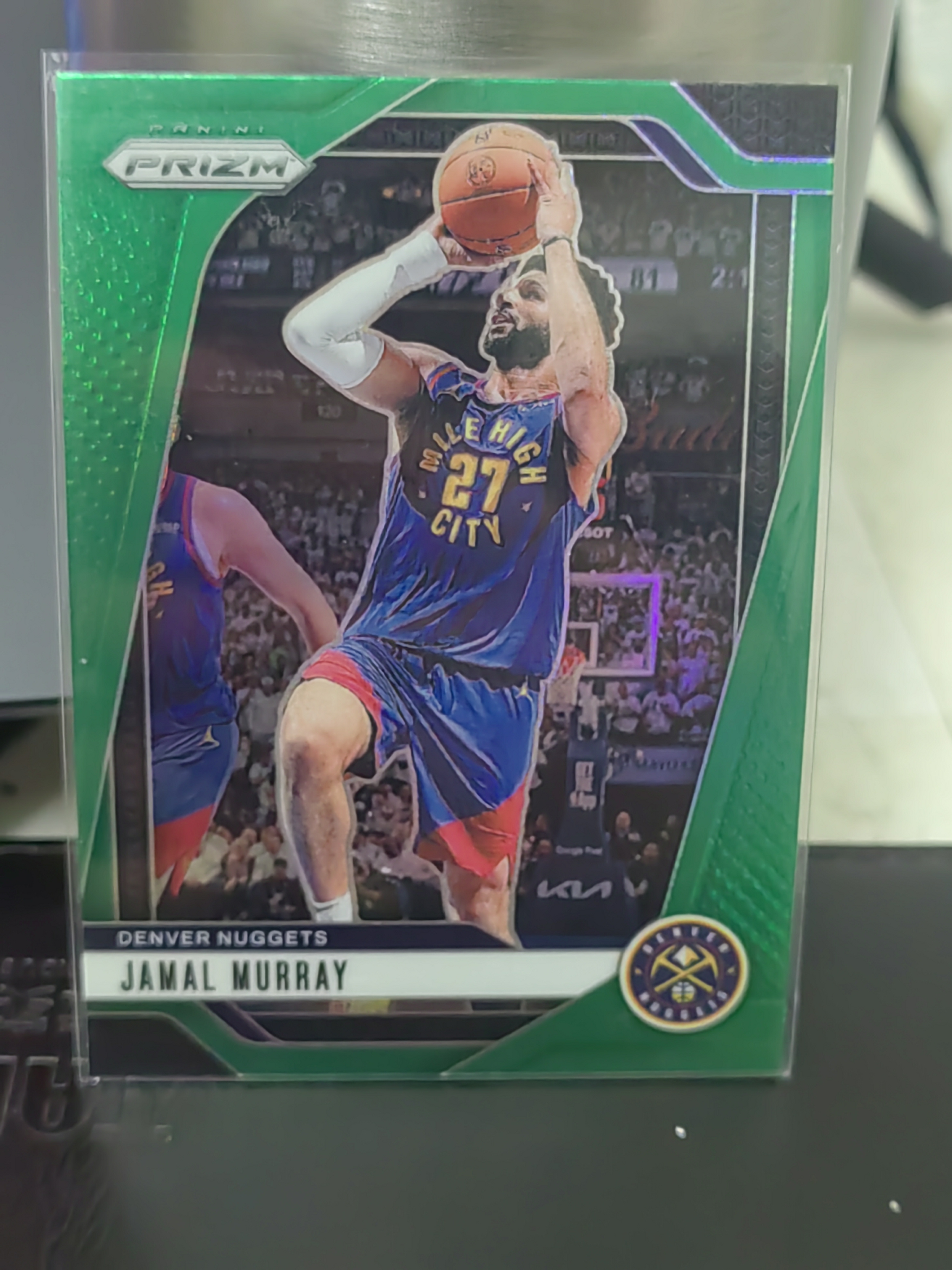 2024-25 Panini Prizm Jamal Murray PZ 贾马尔 穆雷 掘金 绿折 篮 白边白角 不保卡品 卡品如图