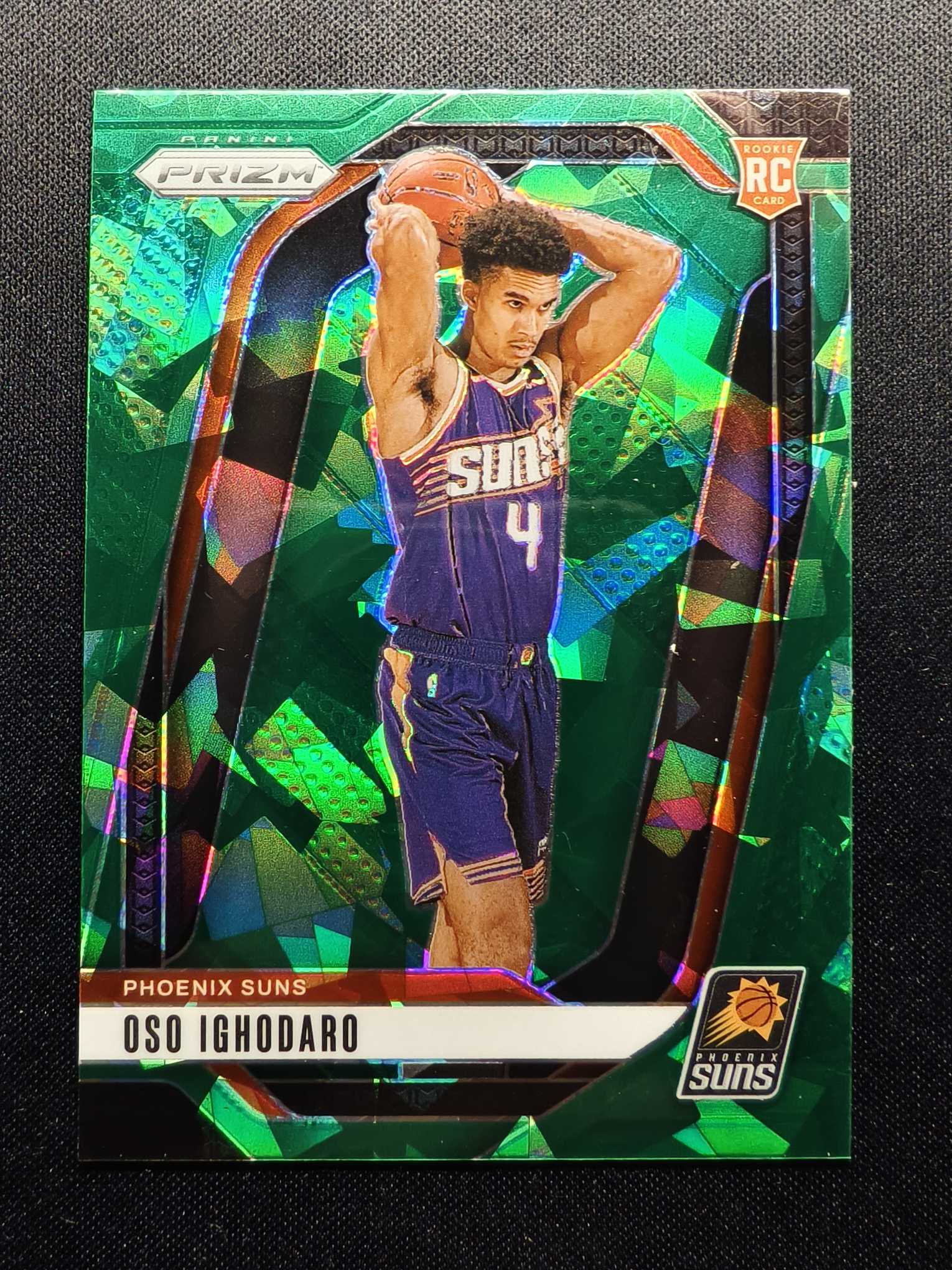 2024-25 Panini Prizm Oso Ighodaro RC pz 新秀 太阳 奥索 伊戈达罗 绿碎冰折 未来可期 卡品如图 专收投资凑套