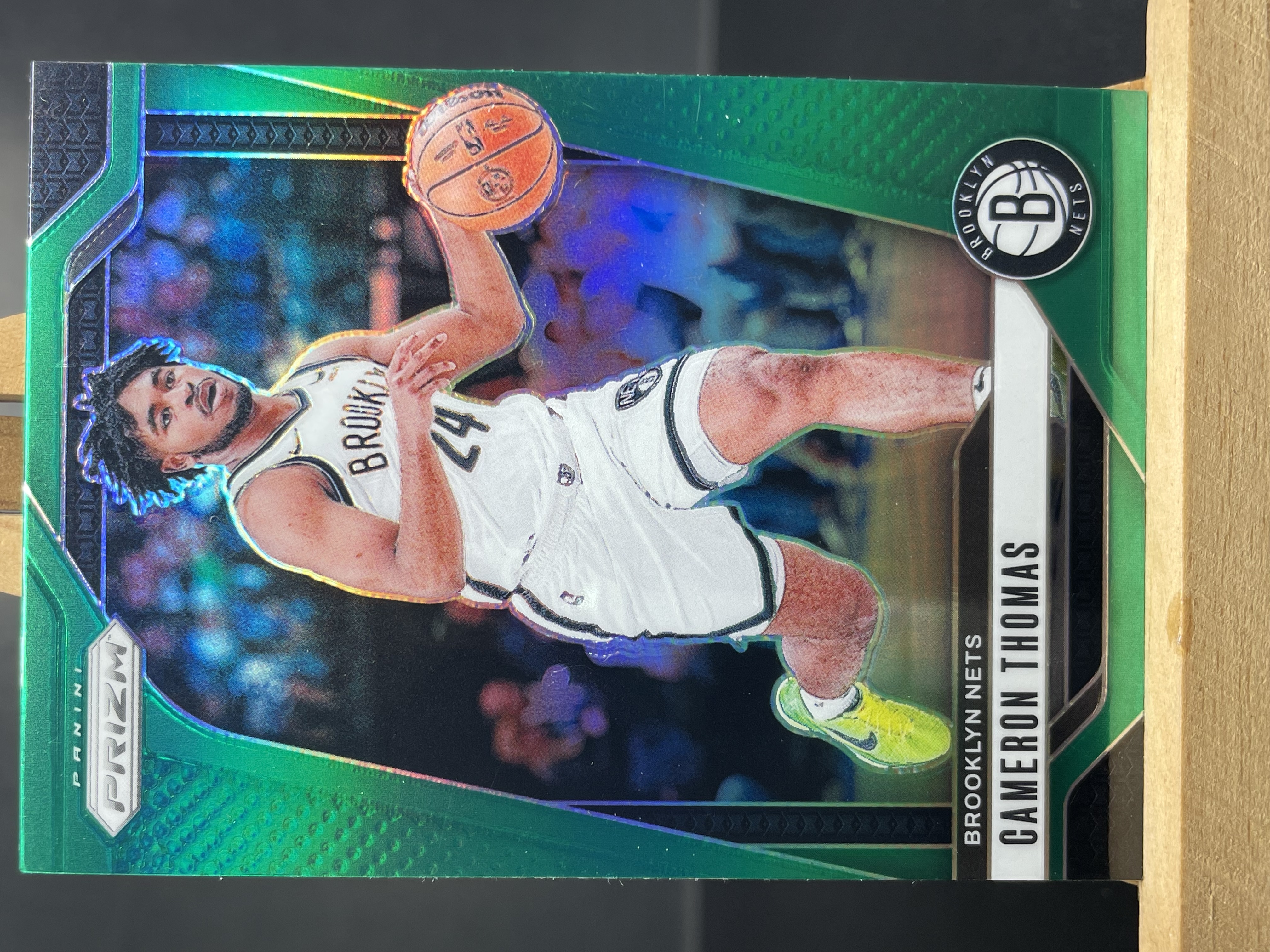 (B3) 2024-25 PANINI PRIZM 绿折 小火车 卡梅伦 托马斯 篮网 实卡好看 收藏凑套必备 卡品如图!!!