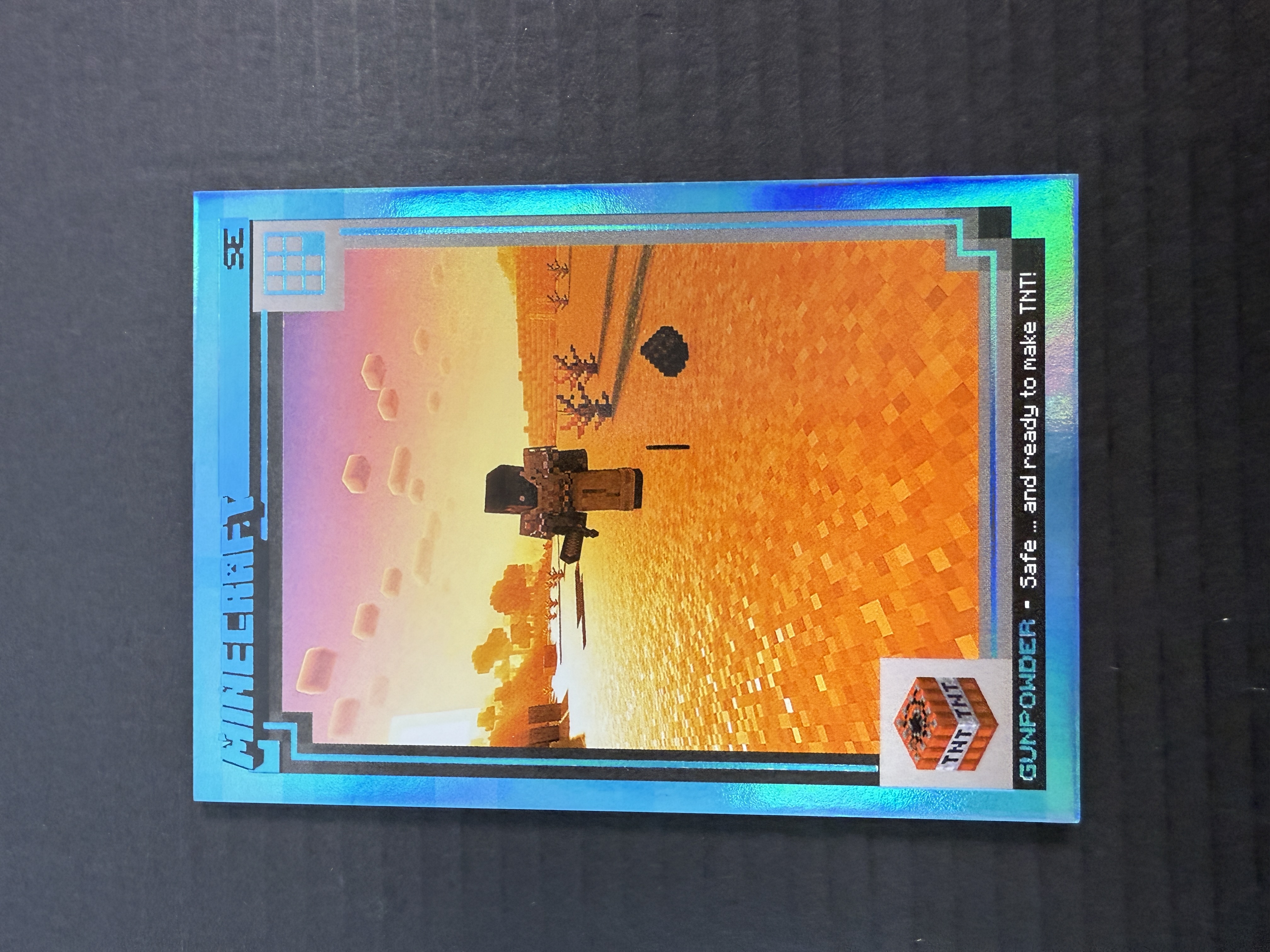 【GOAT山羊拍卖】航 2024 Panini Minecraft 我的世界 safe...and ready to make TNT 炸药 湖水蓝折 7/10 低编 少见 品相如图