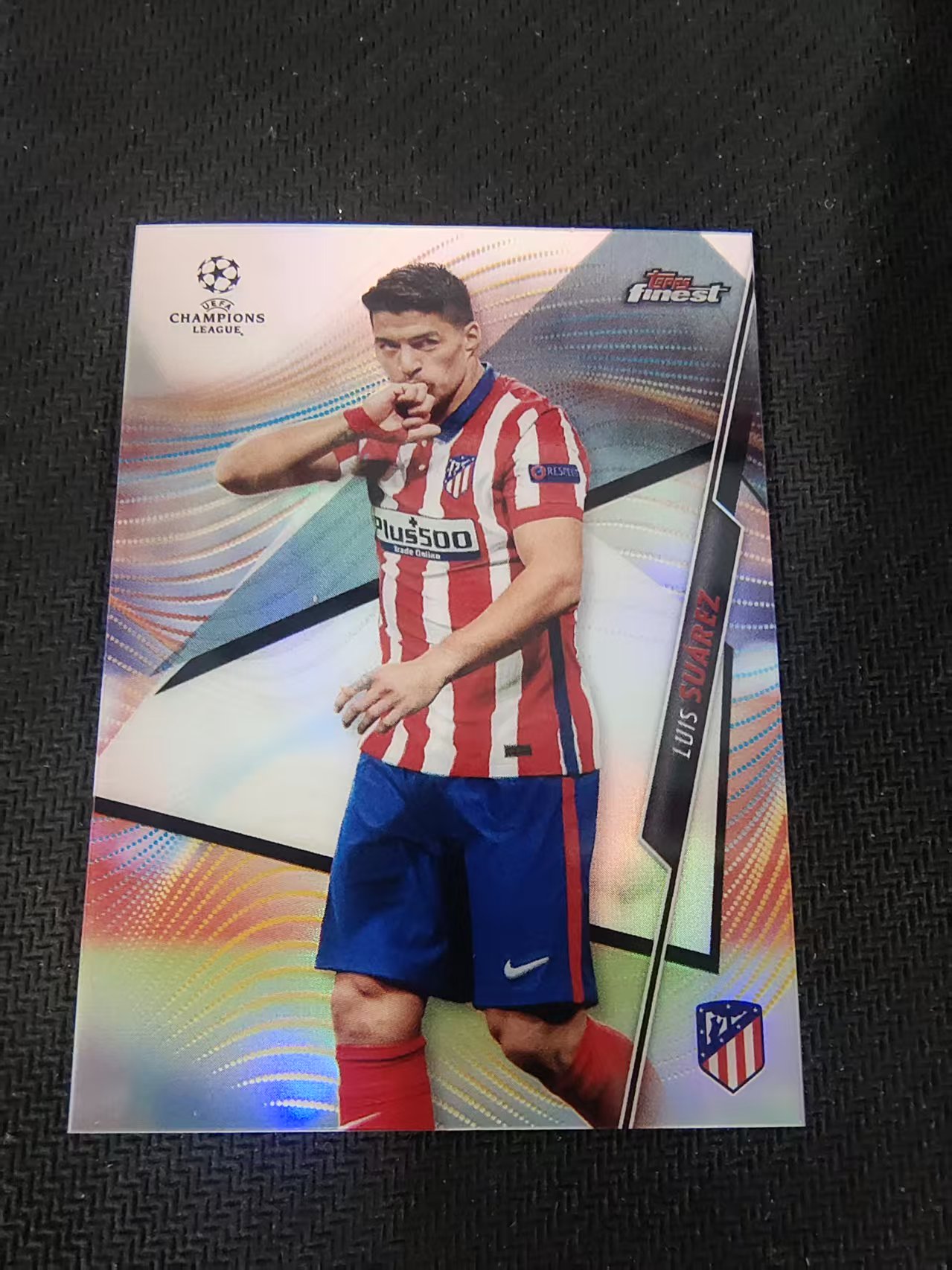 【可合并,不累计】2021 Topps Finest Luis Suárez 欧冠 马竞 马德里竞技 苏亚雷斯 银折 #59