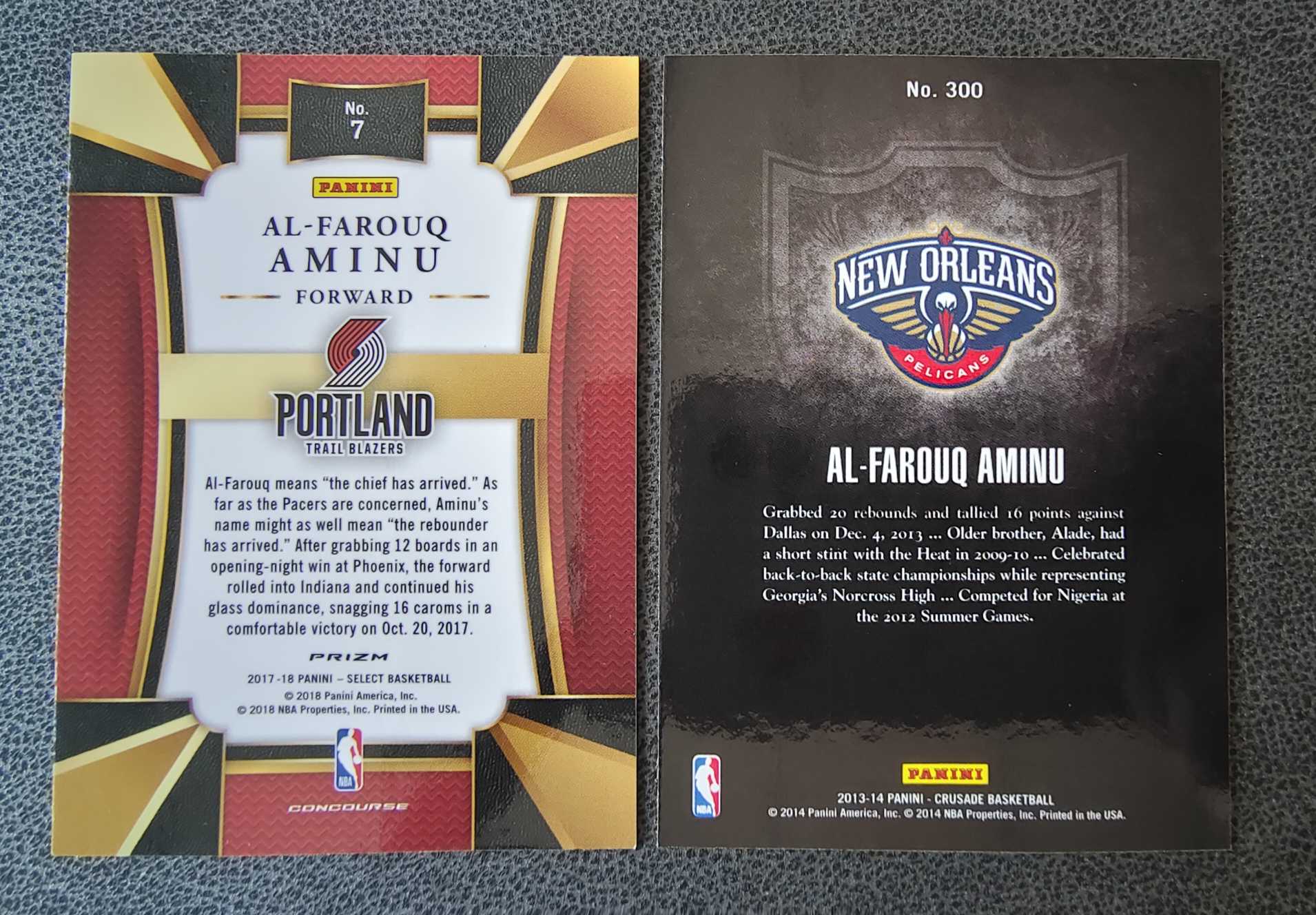 波特兰开拓者 阿尔 法鲁克 阿米奴 Al-Farouq Aminu 十字军 crusade 蓝折 select 银折 打包 专收必备