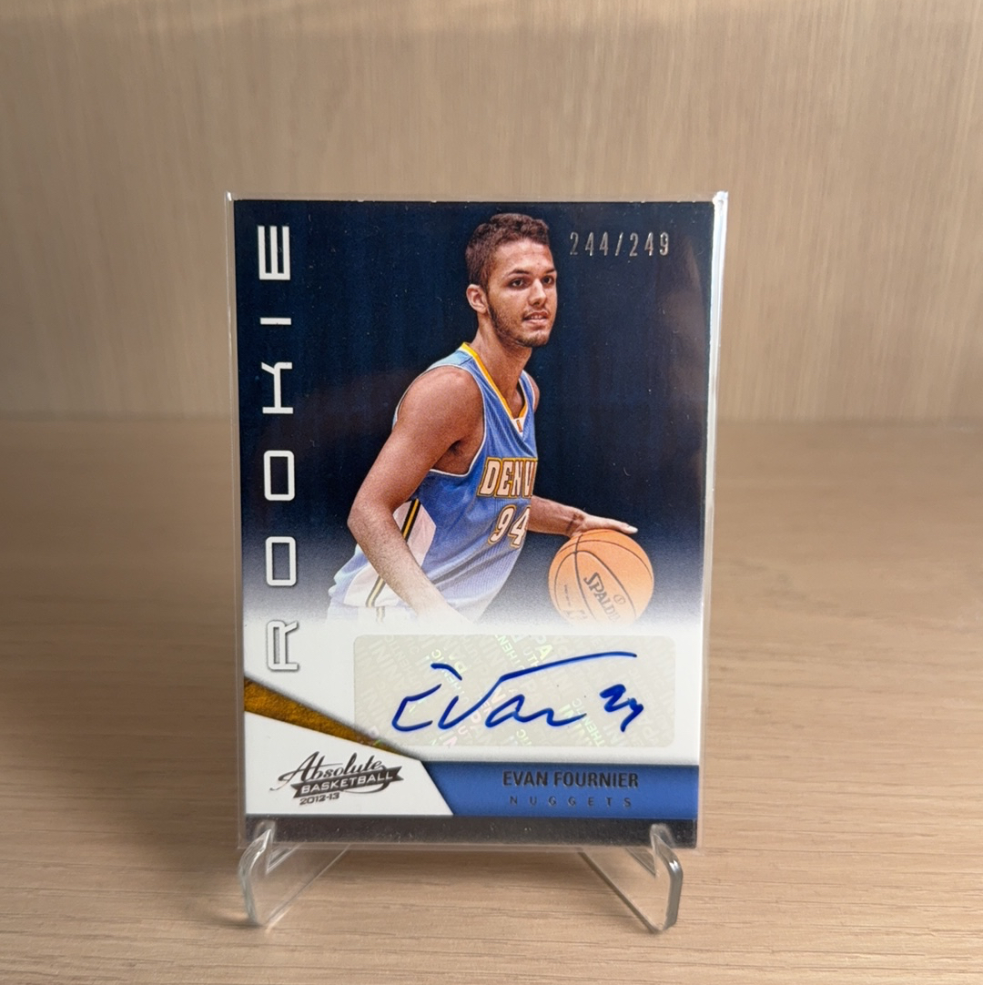 2012-13 Panini Absolute Evan Fournier 【免费代卖】掘金 埃文 富尼耶 /249编 签字 卡品如图 值得收藏!!