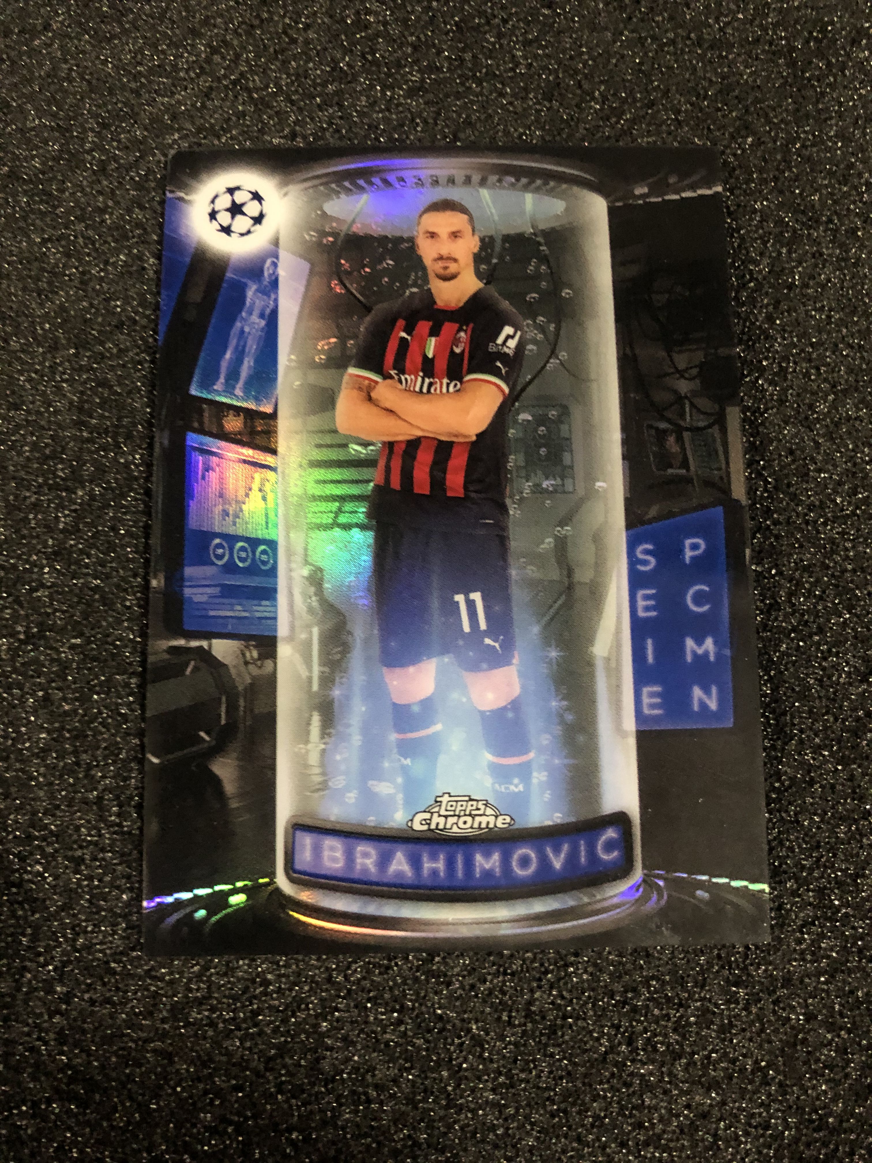 2022-23 Topps Chrome Zlatan Ibrahimovic 欧战tc 标本特卡 伊布拉希莫维奇 瑞典 AC米兰 巴黎 曼联 巴萨 国米 银折 卡品如图 凑套收藏必备