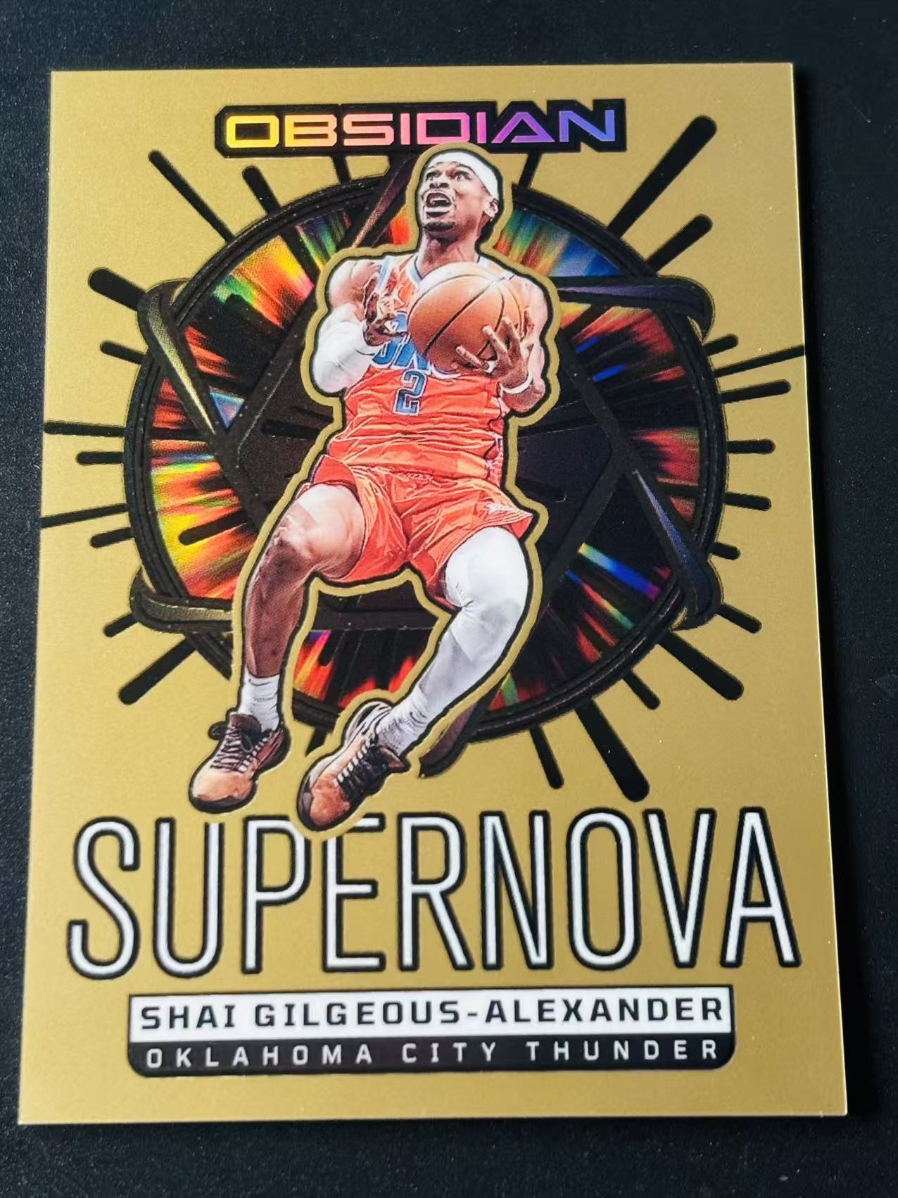 2024-25 Panini Obsidian Shai Gilgeous-Alexander 黑曜石 雷霆 SGA 谢伊 吉尔杰斯 亚历山大60/60编 尾编 SUPERNOVA 铜折 特卡 不累计