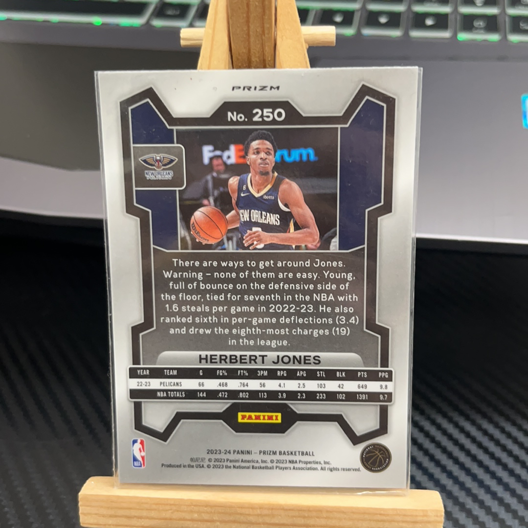 2023-24 Panini Prizm Herbert Jones 赫伯特 琼斯 鹈鹕 银折 折射 prizm系列 pz 卡品如图 凑图必备 值得收藏!免费代卖!