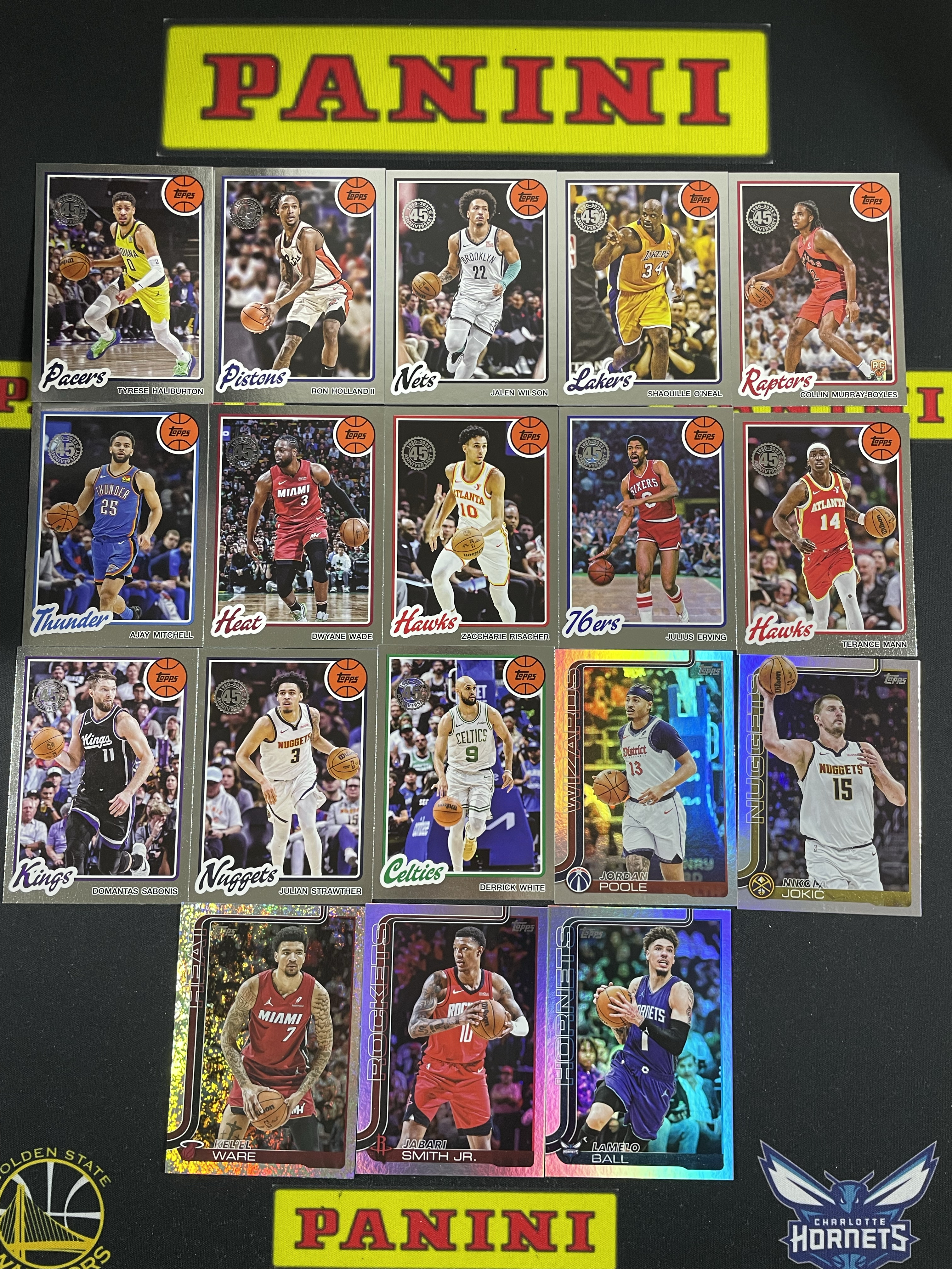 【皮成仙拍卖 统一手续费6%】 2025 TOPPS 哈里伯顿 奥尼尔 韦德 扎卡里里萨谢 萨博尼斯 约基奇 拉梅洛鲍尔 一图打包【只发顺丰】白白123