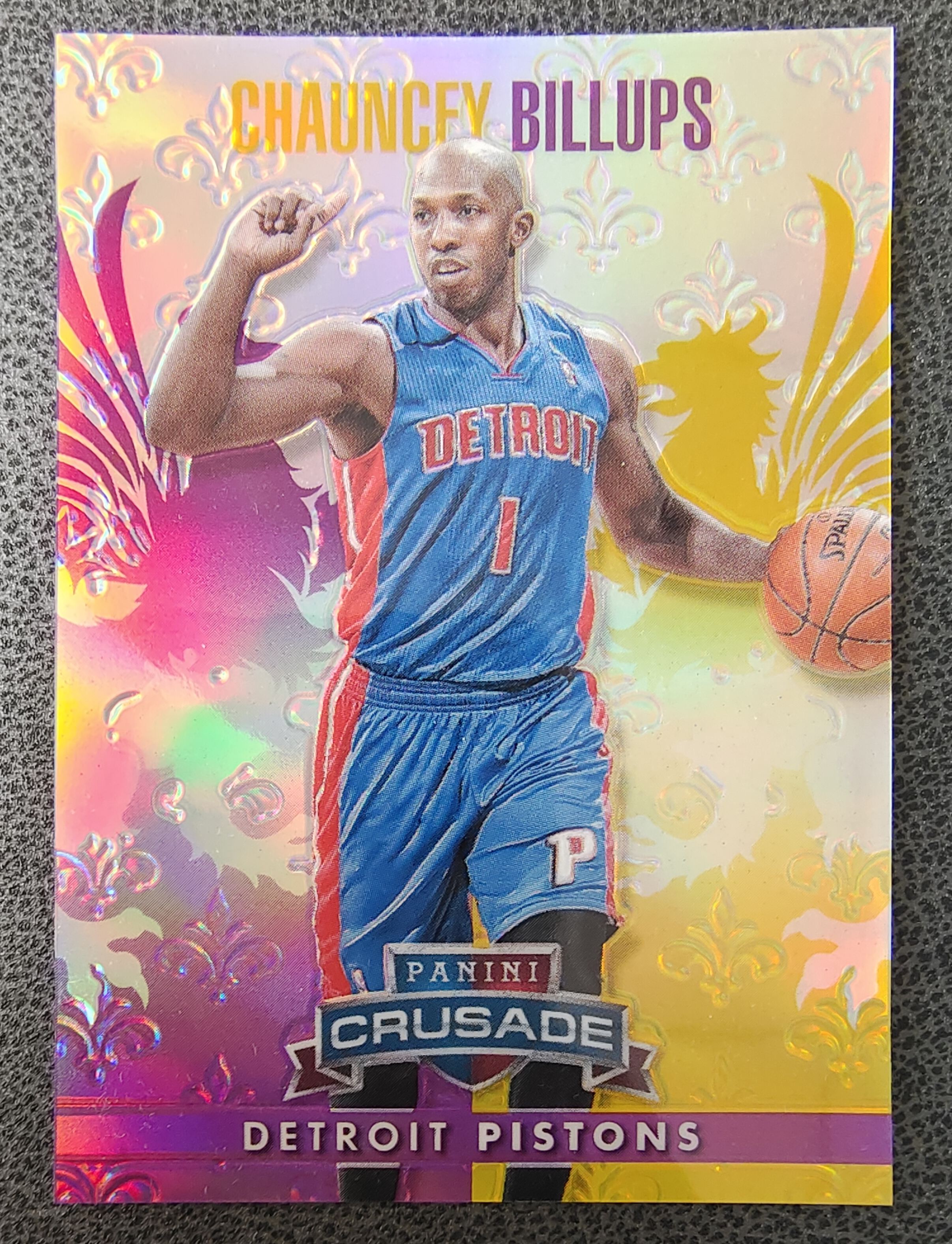 2013-14 Panini Crusade Chauncey Billups 底特律 活塞队 昌西 比卢普斯 十字军 紫折 32/49 Mr. Big Shot 04年总冠军 fmvp 97年探花秀