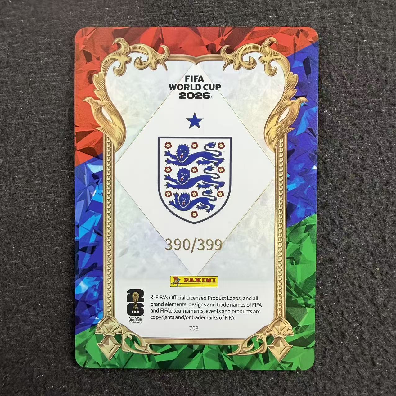 【阿福拍卖】2026 Panini Prizm Morgan Rogers 摩根 罗杰斯 英格兰 399编 鎏金 超凡版 收藏必备(鯕鰍大王)
