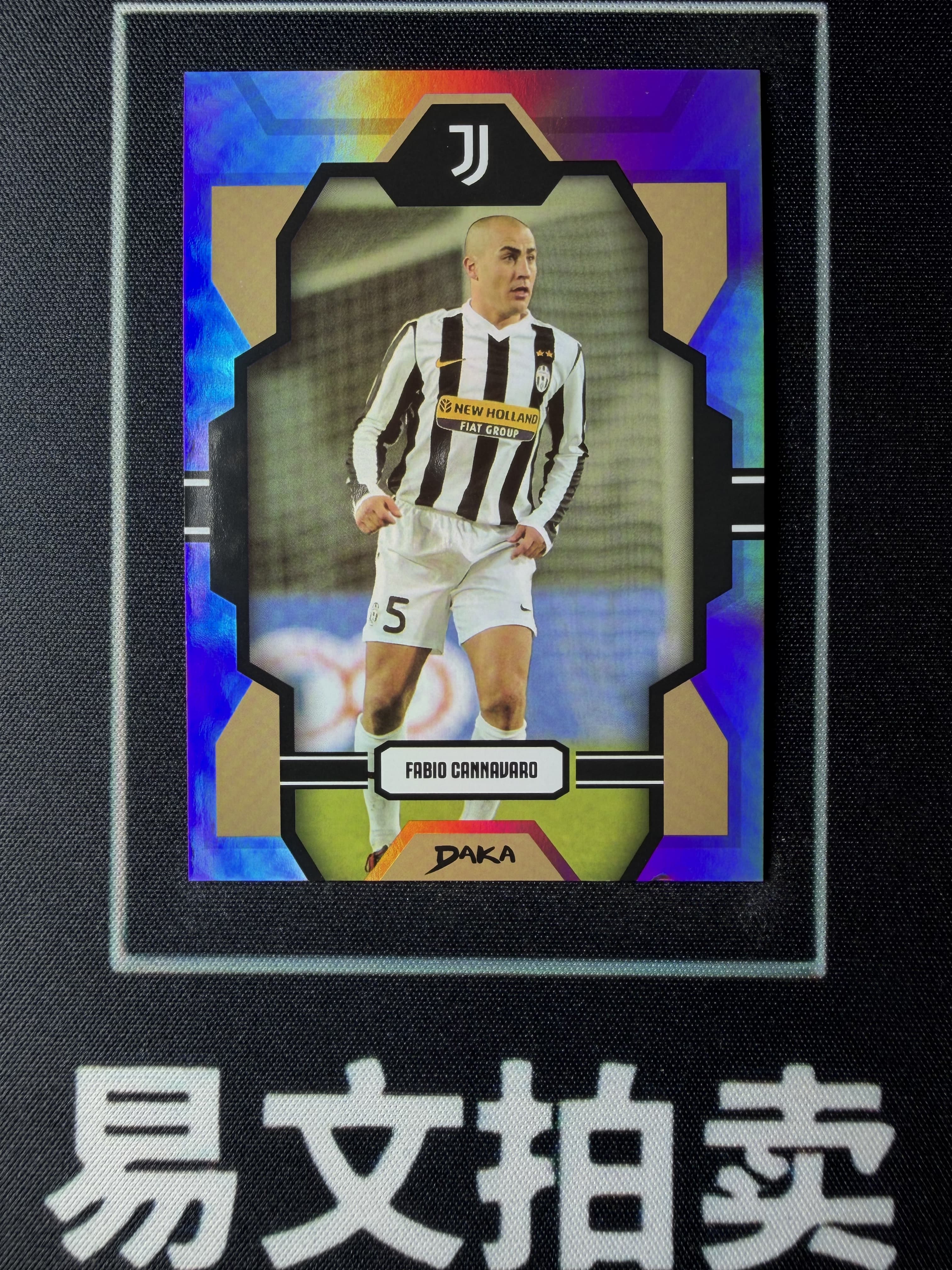 【易文拍卖 超级回款】2024-25 DAKA 达咖 尤文图斯 足球俱乐部 队盒 FABIO CANNAVARO 法比奥 卡纳瓦罗 皇马 意大利 63/75编 粉折