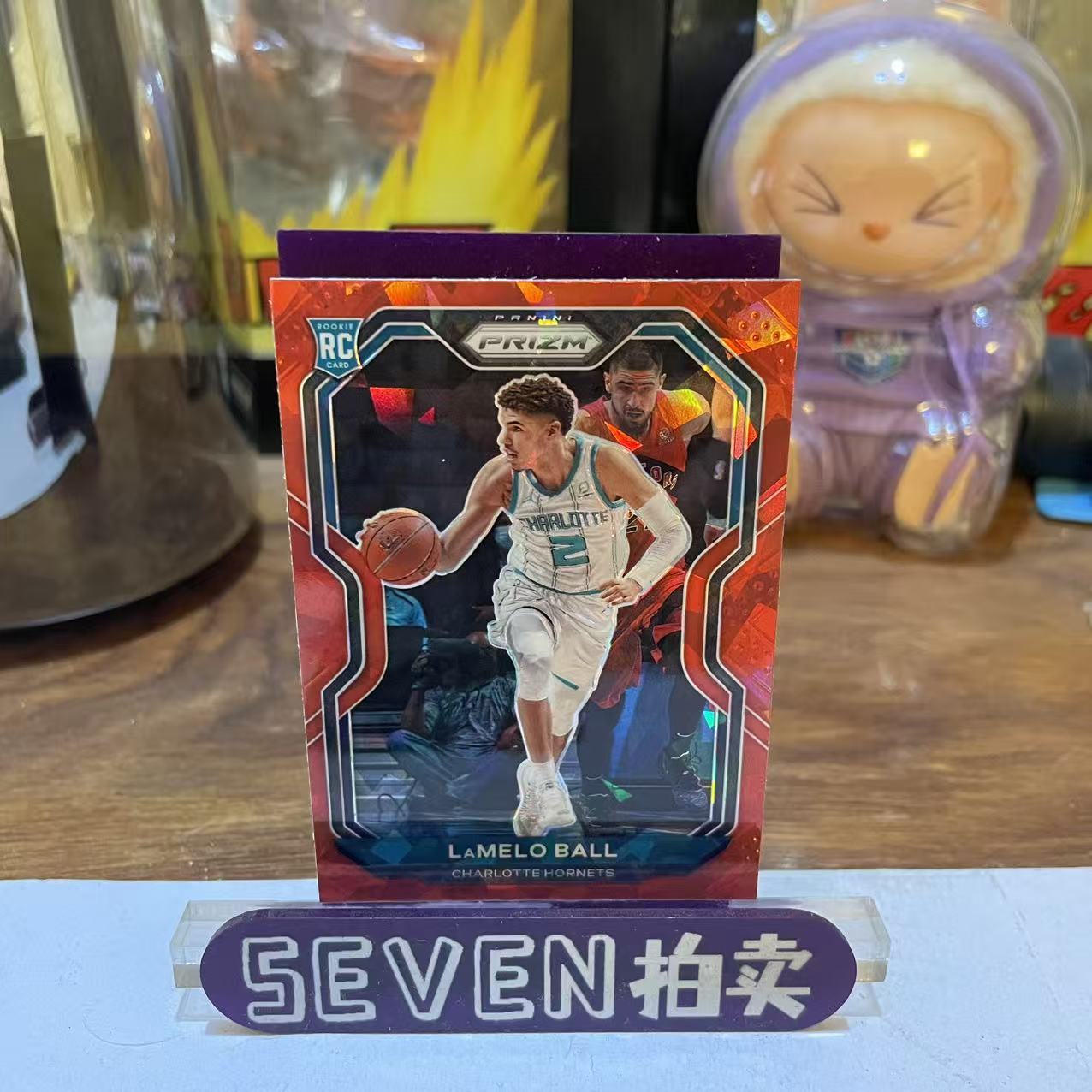 2021 Panini Prizm LaMelo Ball RC 【seven拍卖】黄蜂 拉梅洛 鲍尔 新秀 碎冰折 卡品如图 细节如图 卷卷