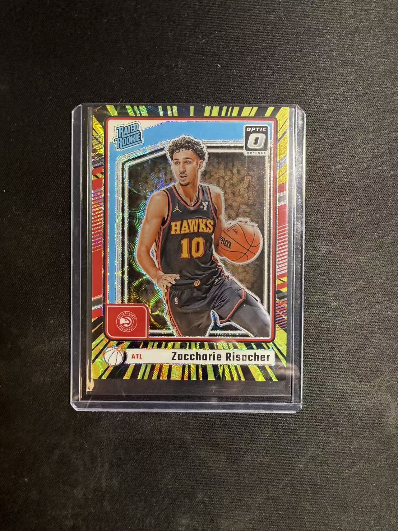 2024-25 Panini Donruss Optic Zaccharie Risacher RC 杜蕾斯OP 新秀年 老鹰 扎卡里 里萨谢 75编 黑金圈圈折 卡品如图 不保卡品 介意勿拍