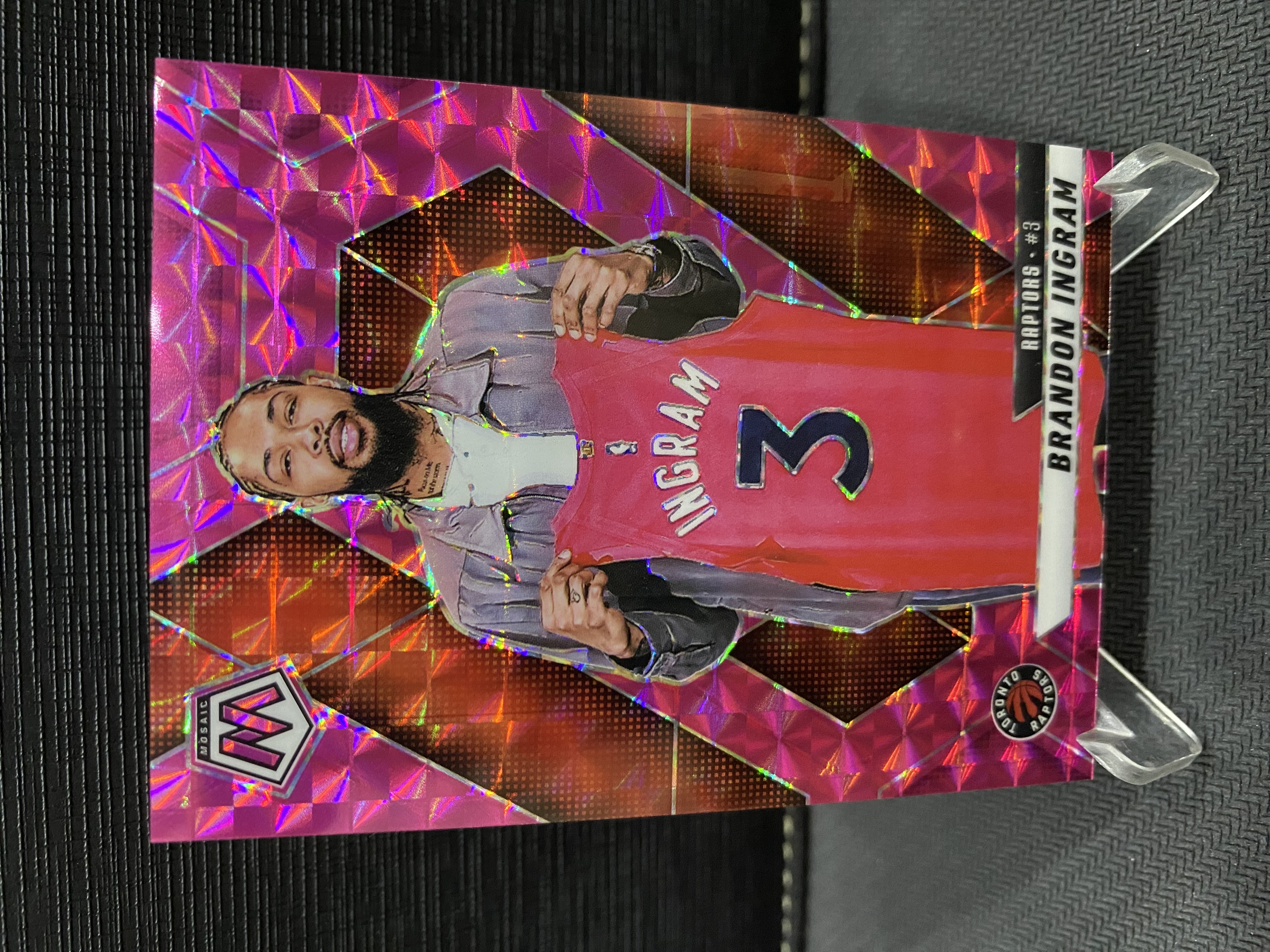 2024-25 Panini Mosaic Brandon Ingram 马赛克 猛龙 布兰登 英格拉姆 折射 粉马赛克折 175编 收藏必备 卡品如图 -老道-【乌苏拍卖】