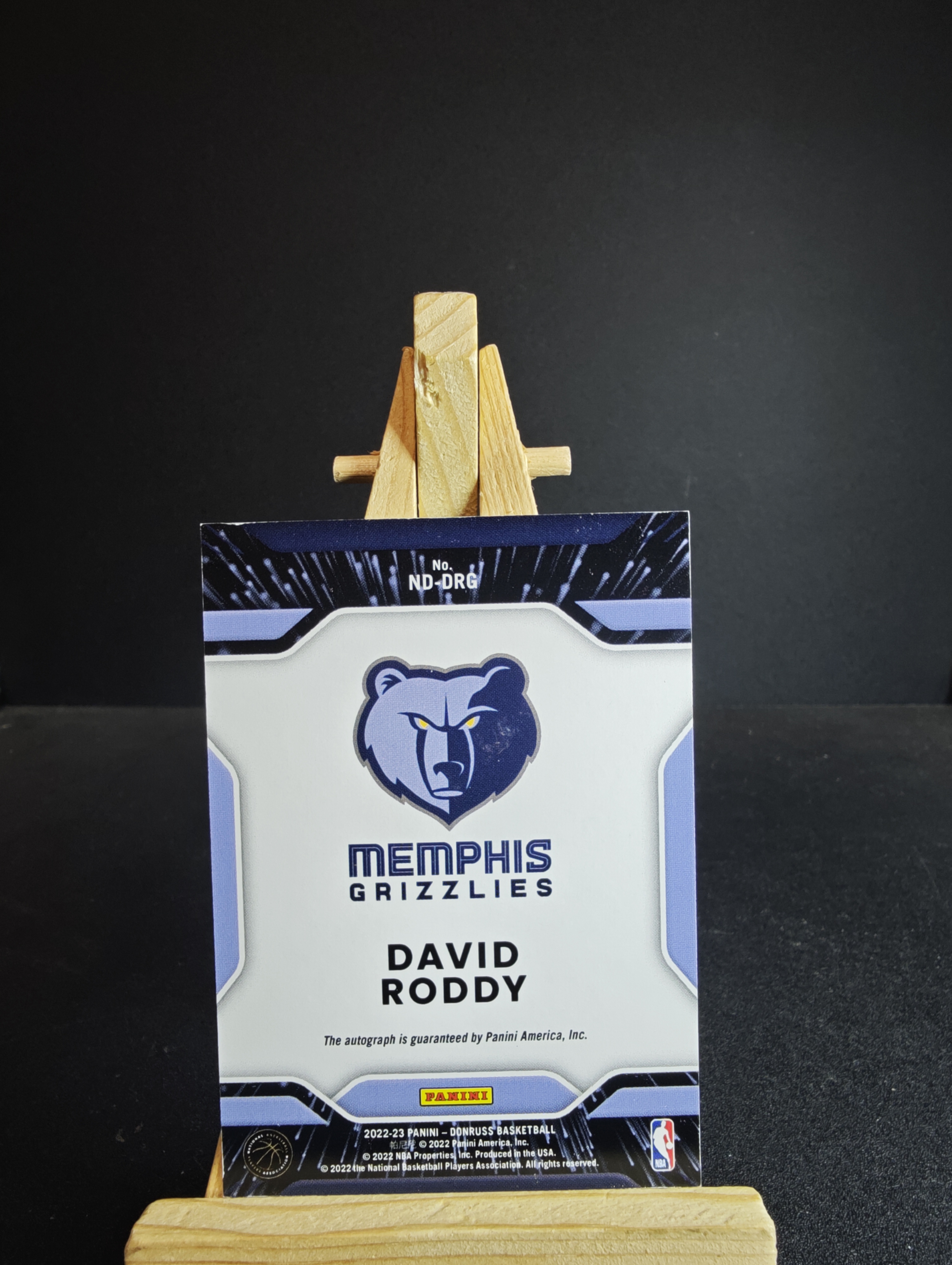 2022-23 Panini Donruss David Roddy RC 杜蕾斯 签字 卡签 大卫 罗迪 明日签 卡品如图 no.2512.3 91代拍