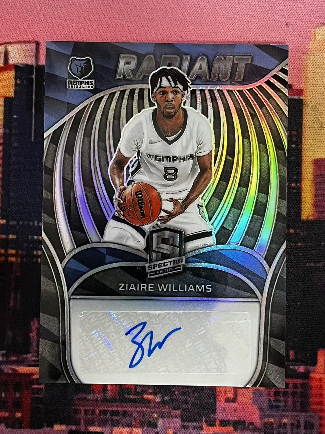 【接寄拍】2021-22 PANINI SPECTRA 光谱系列 灰熊 新秀RC 扎威 扎伊尔威廉姆斯 99编 签字卡 RADIANT签 银折 折射 专收凑套必备【烂臭嘴拍卖】
